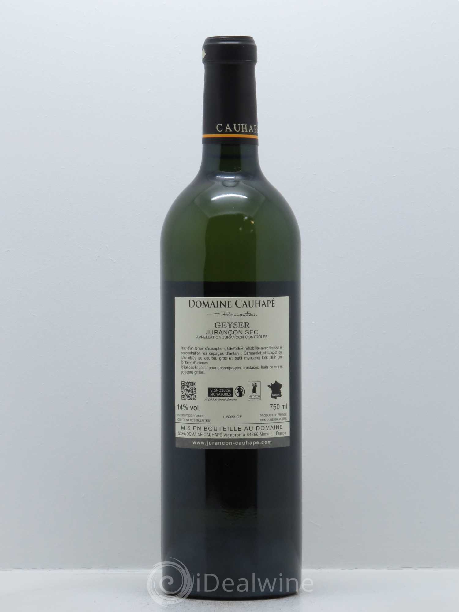 Jurançon sec Geyser Cauhapé 2015 - Lot de 1 bouteille - 1