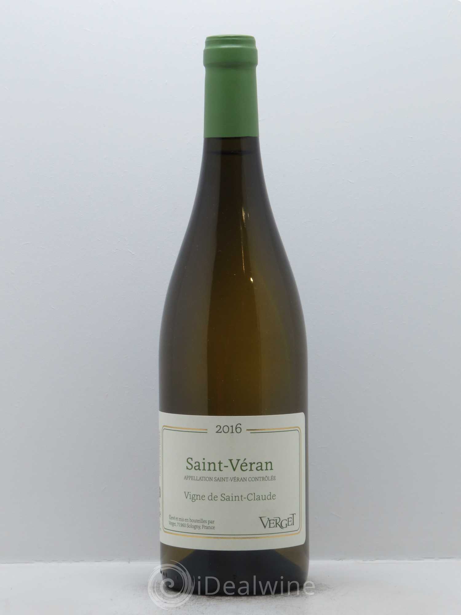 Saint-Véran Vigne de Saint-Claude Verget 2016 - Lot de 1 bouteille - 0