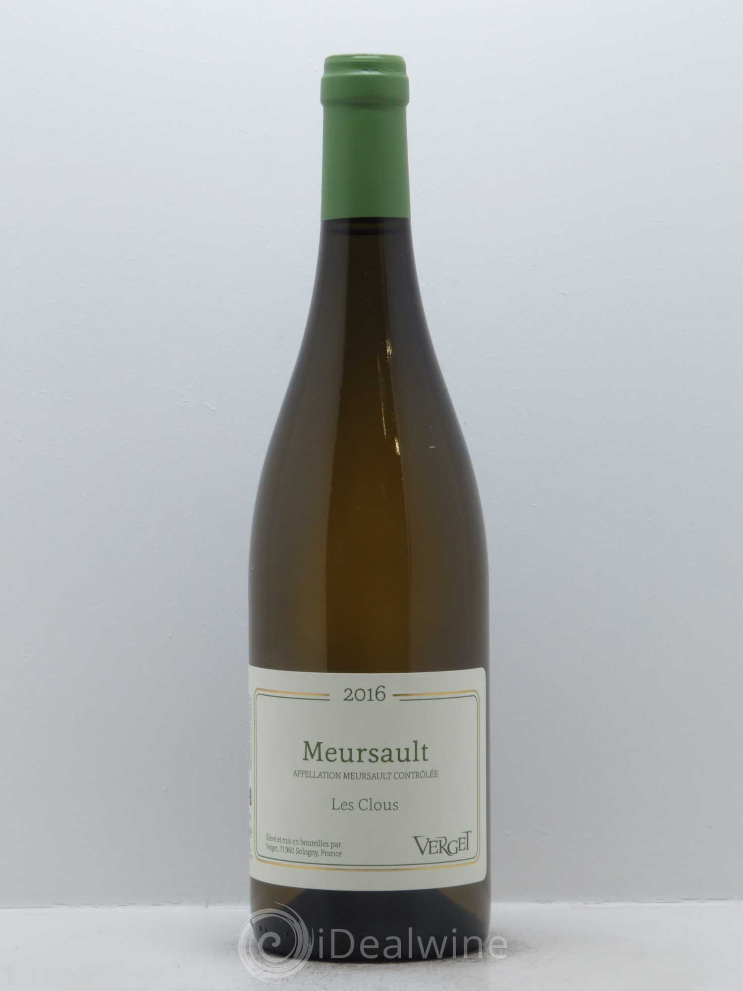 Meursault Les Clous Verget 2016 - Lot de 1 bouteille - 0
