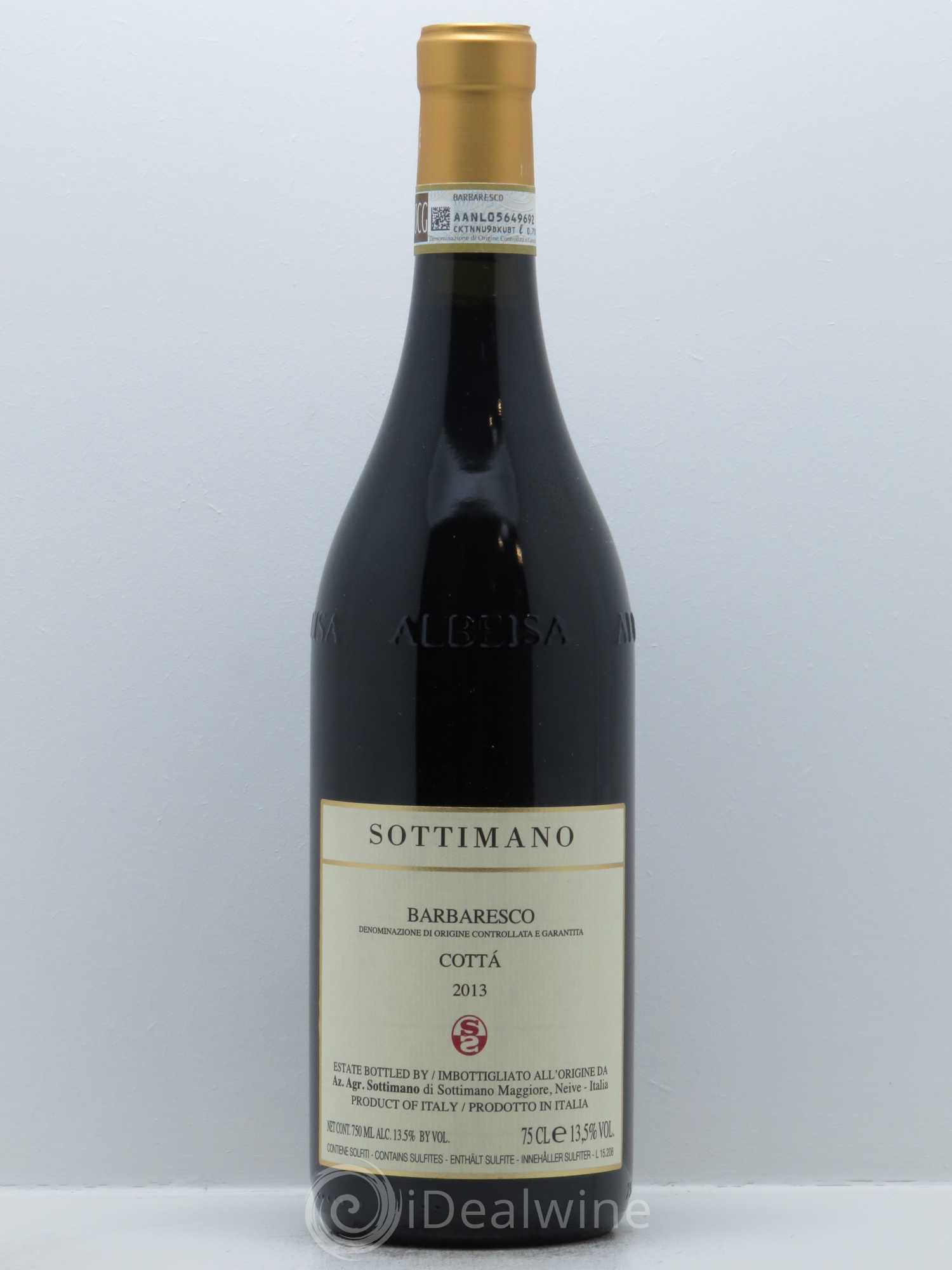Barbaresco DOCG Cottà Sottimano 2013 - Lot de 1 bouteille - 0
