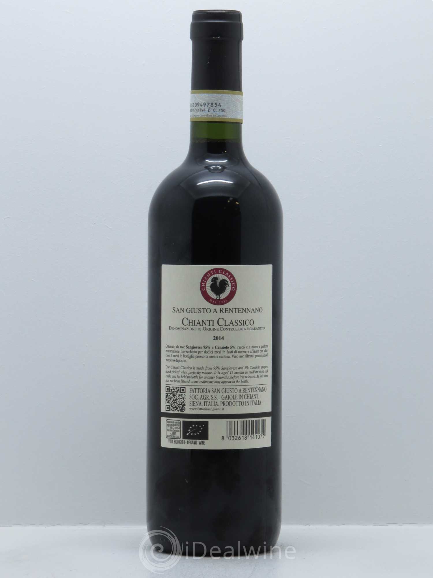 Chianti Classico DOCG San Giusto A Rentennano Famille Martini di Cigala 2014 - Lot de 1 bouteille - 1