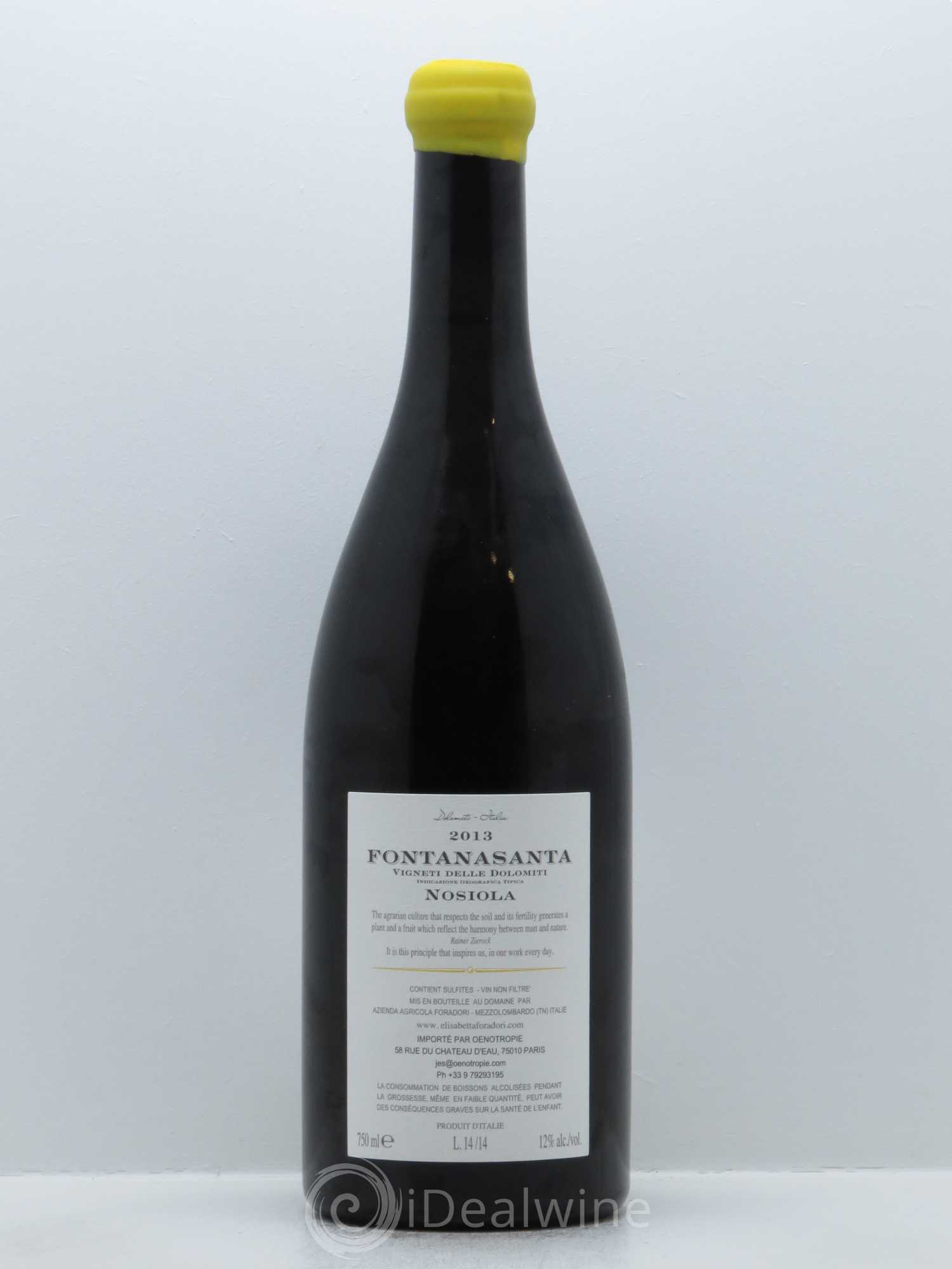 Vigneti delle Dolomiti IGT Fontanasanta Nosiola Elisabetta Foradori 2013 - Lot de 1 bouteille - 1