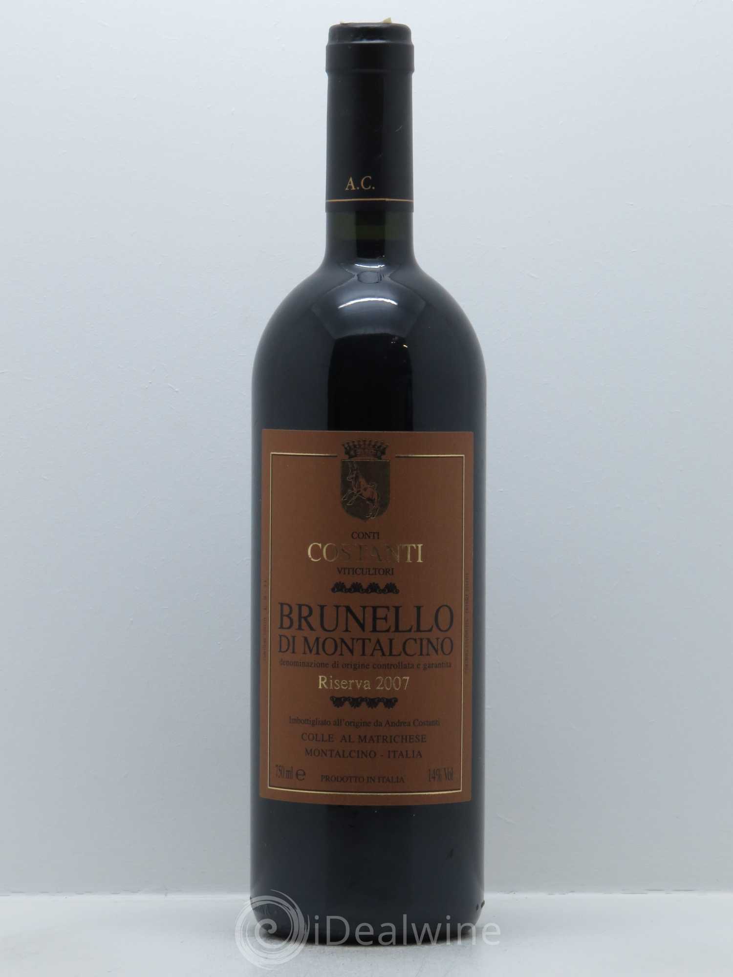 Brunello di Montalcino DOCG Conti Costanti Riserva 2007 - Lot de 1 bouteille - 0