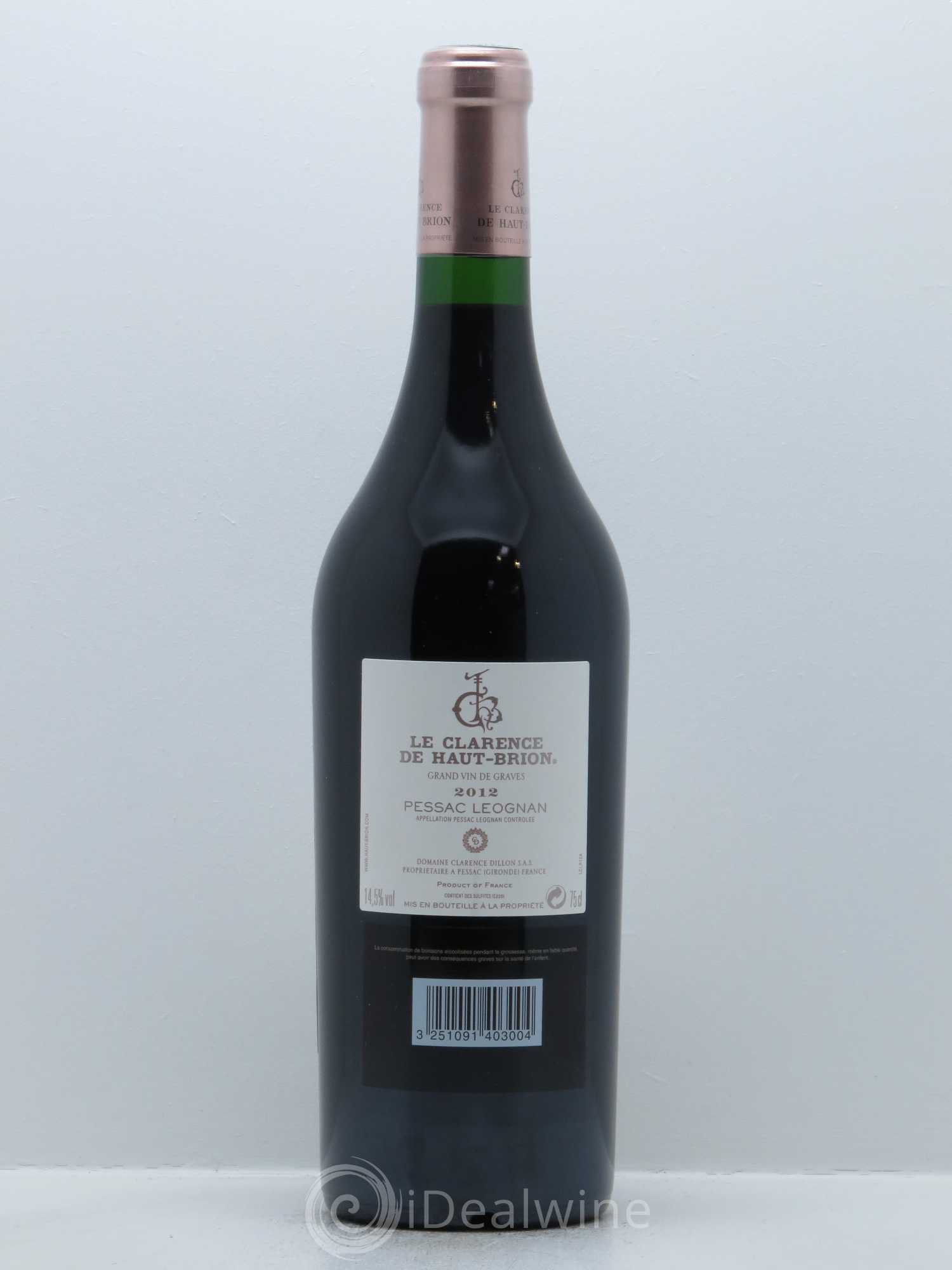 Clarence (Bahans) de Haut-Brion Second Vin 2012 - Lot de 1 bouteille - 1