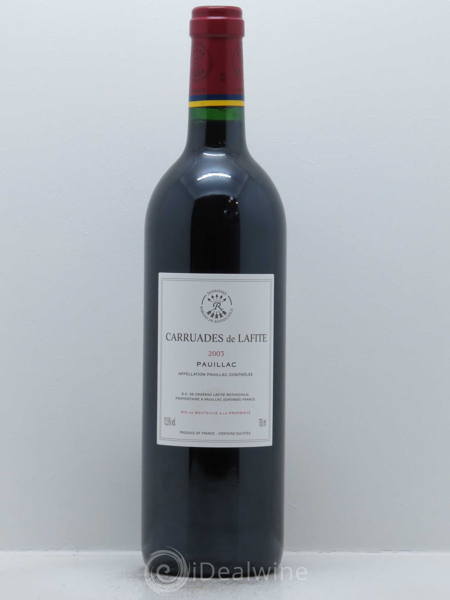 Carruades de Lafite Rothschild Second Vin 2003 - Lot de 1 bouteille - 1