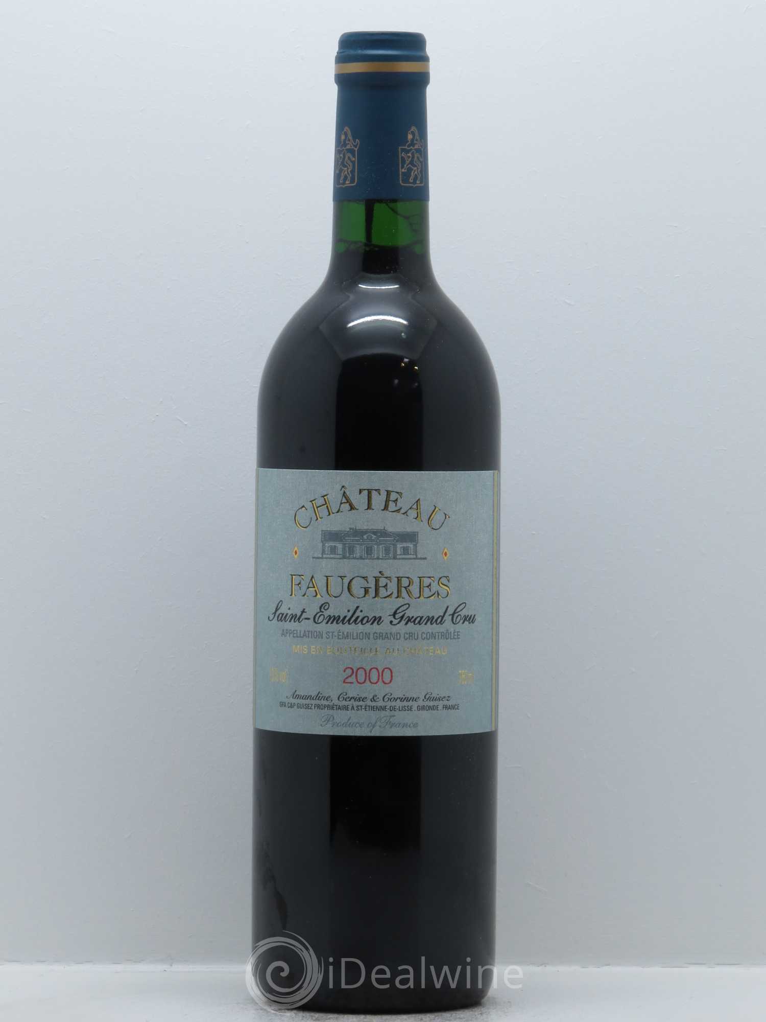 Château Faugères Grand Cru Classé 2000 - Lot de 1 bouteille - 0