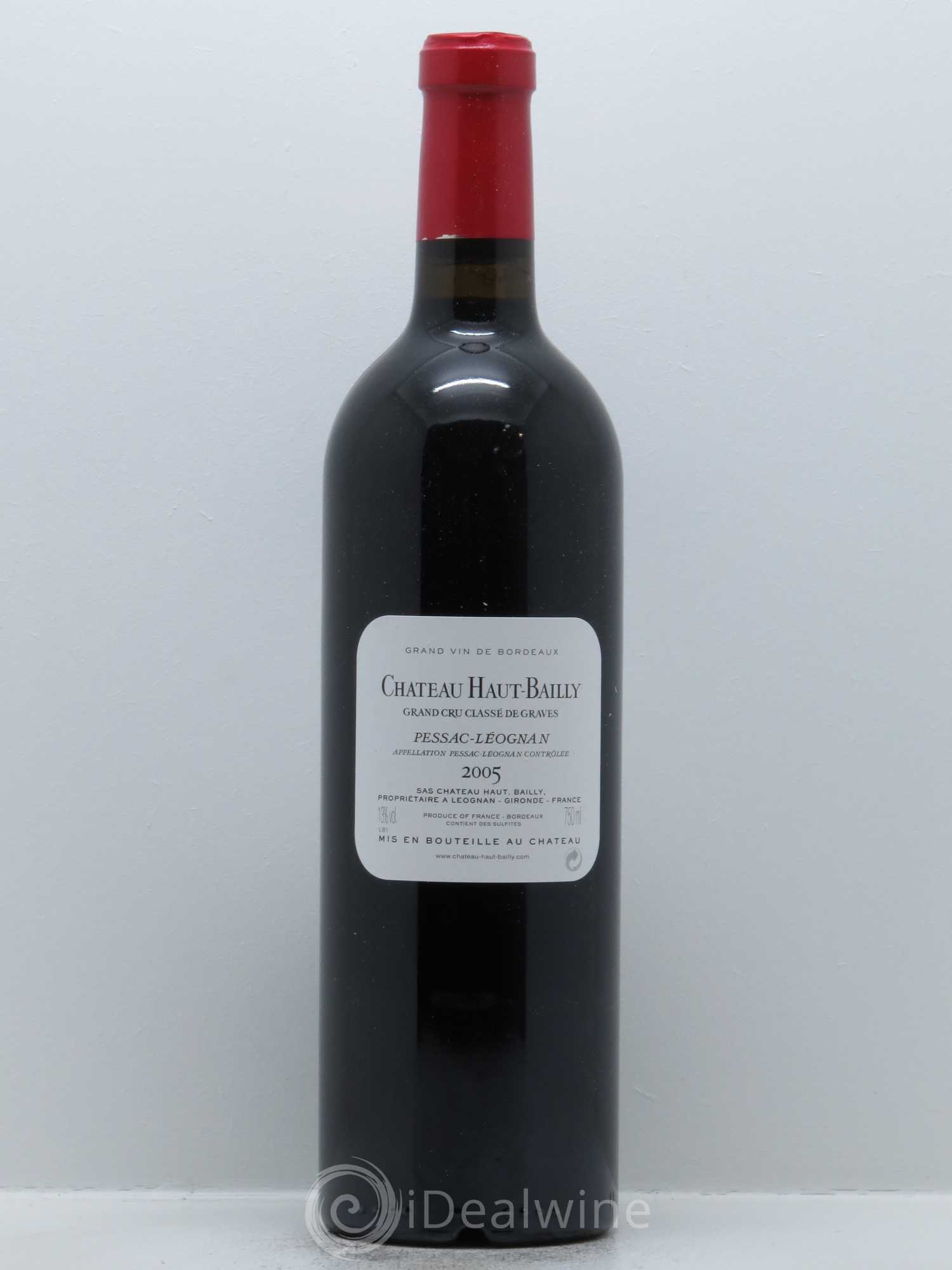 Château Haut-Bailly Cru Classé de Graves 2005 - Lot de 1 bouteille - 1
