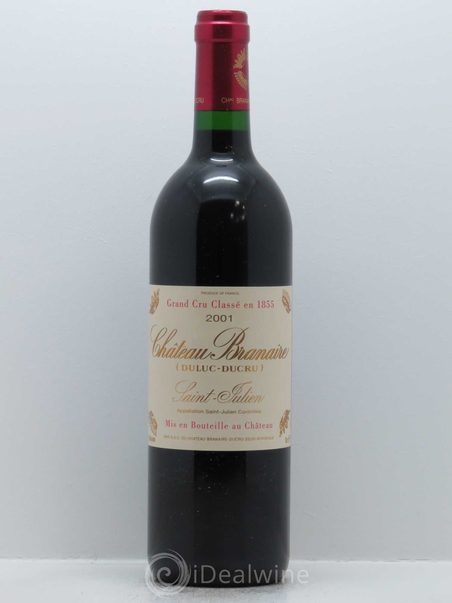 Château Branaire Ducru 4ème Grand Cru Classé 2001 - Lot de 1 bouteille - 0