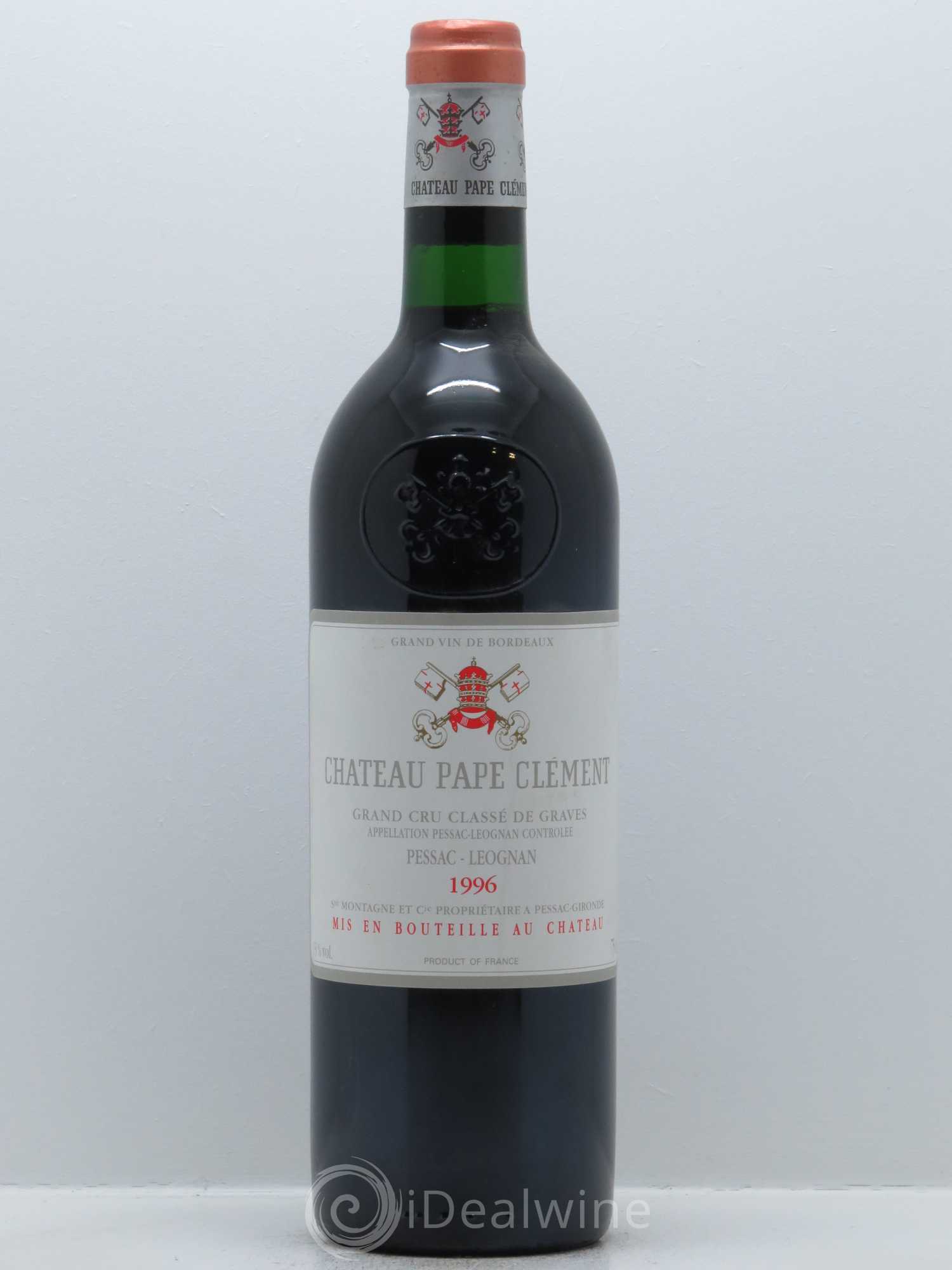 Château Pape Clément Cru Classé de Graves 1996 - Lot de 1 bouteille - 0