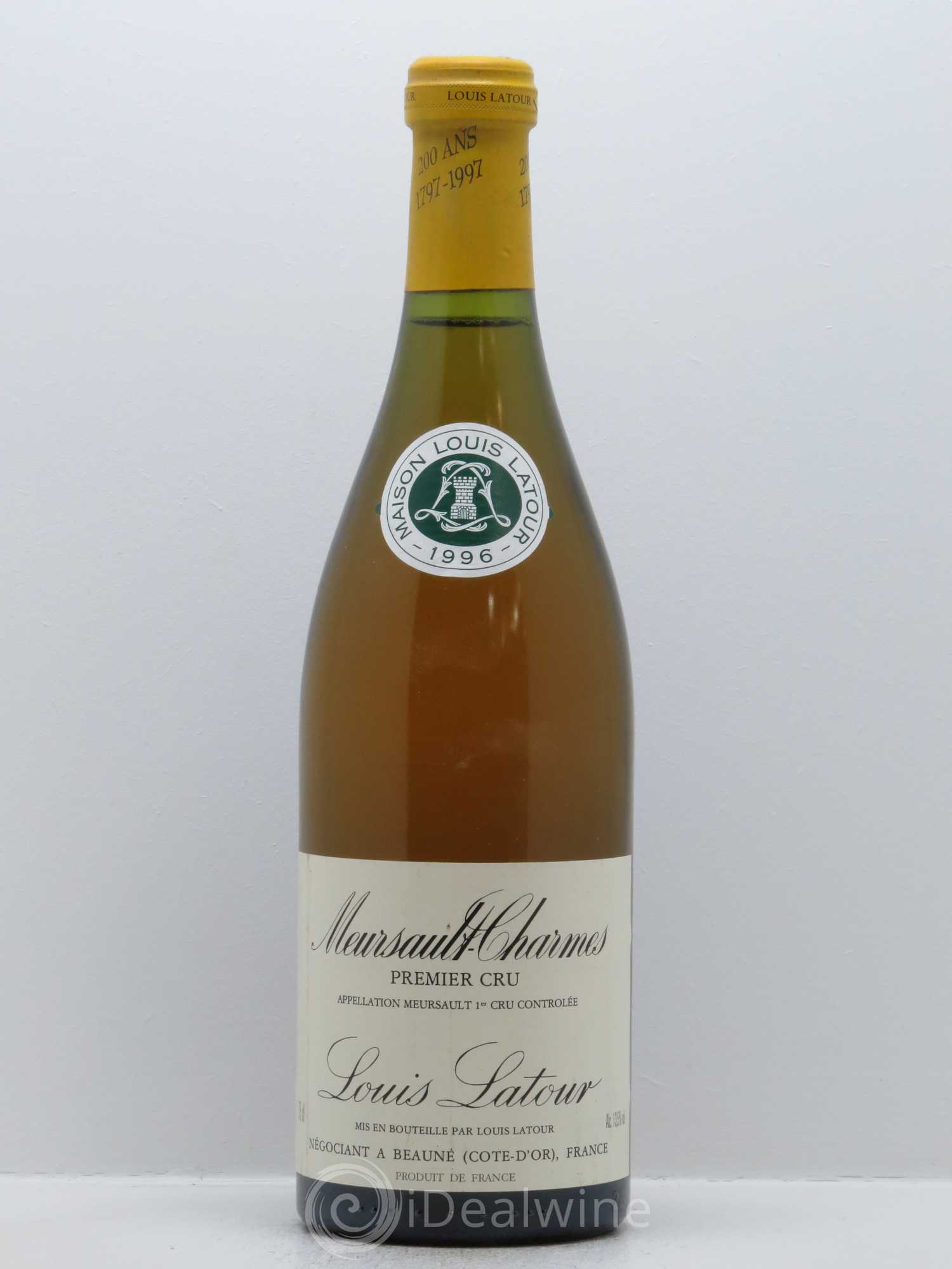 Meursault 1er Cru Charmes Louis Latour 1996 - Lot de 1 bouteille - 0