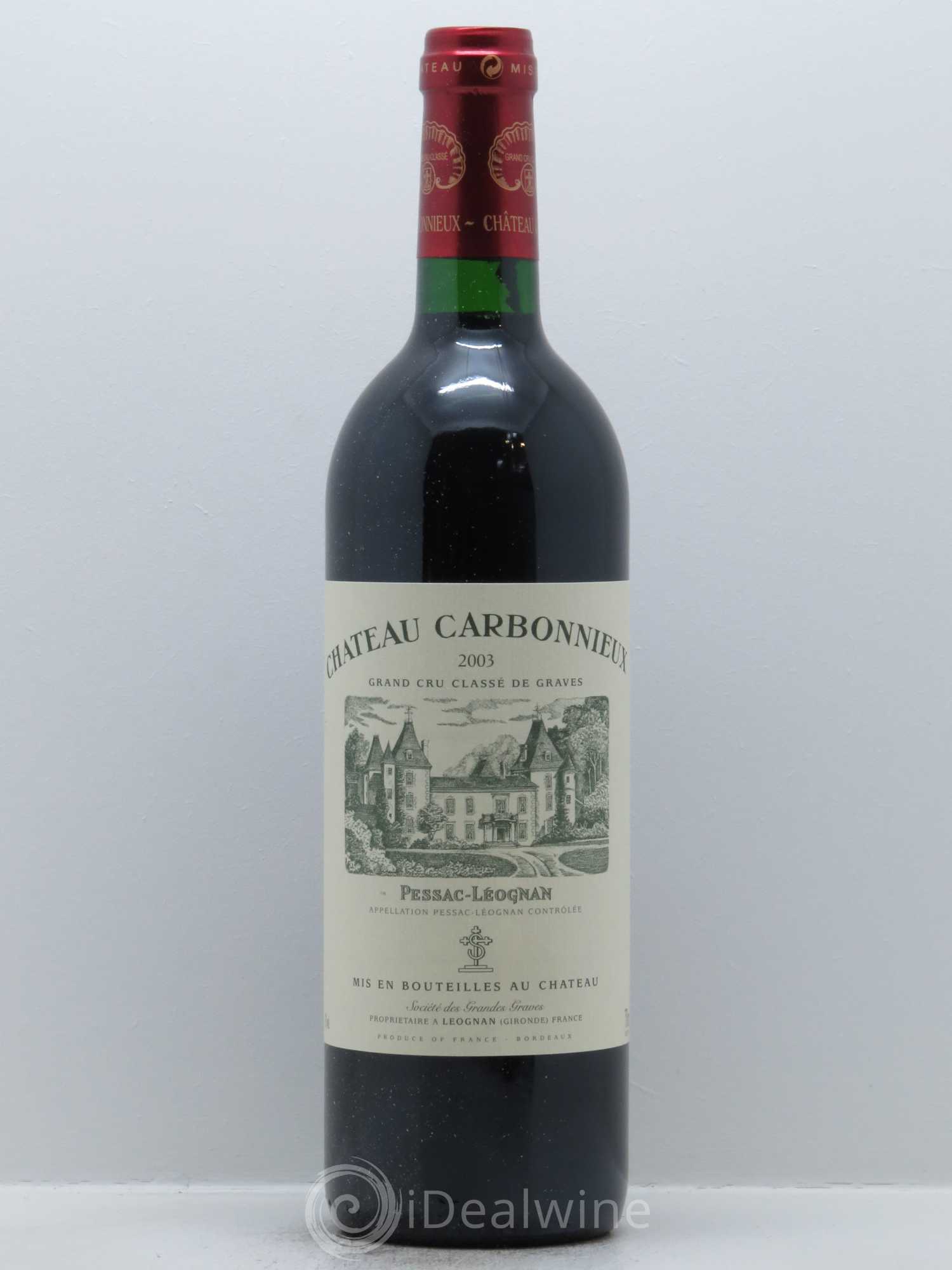 Château Carbonnieux Cru Classé de Graves 2003 - Lot de 1 bouteille - 0