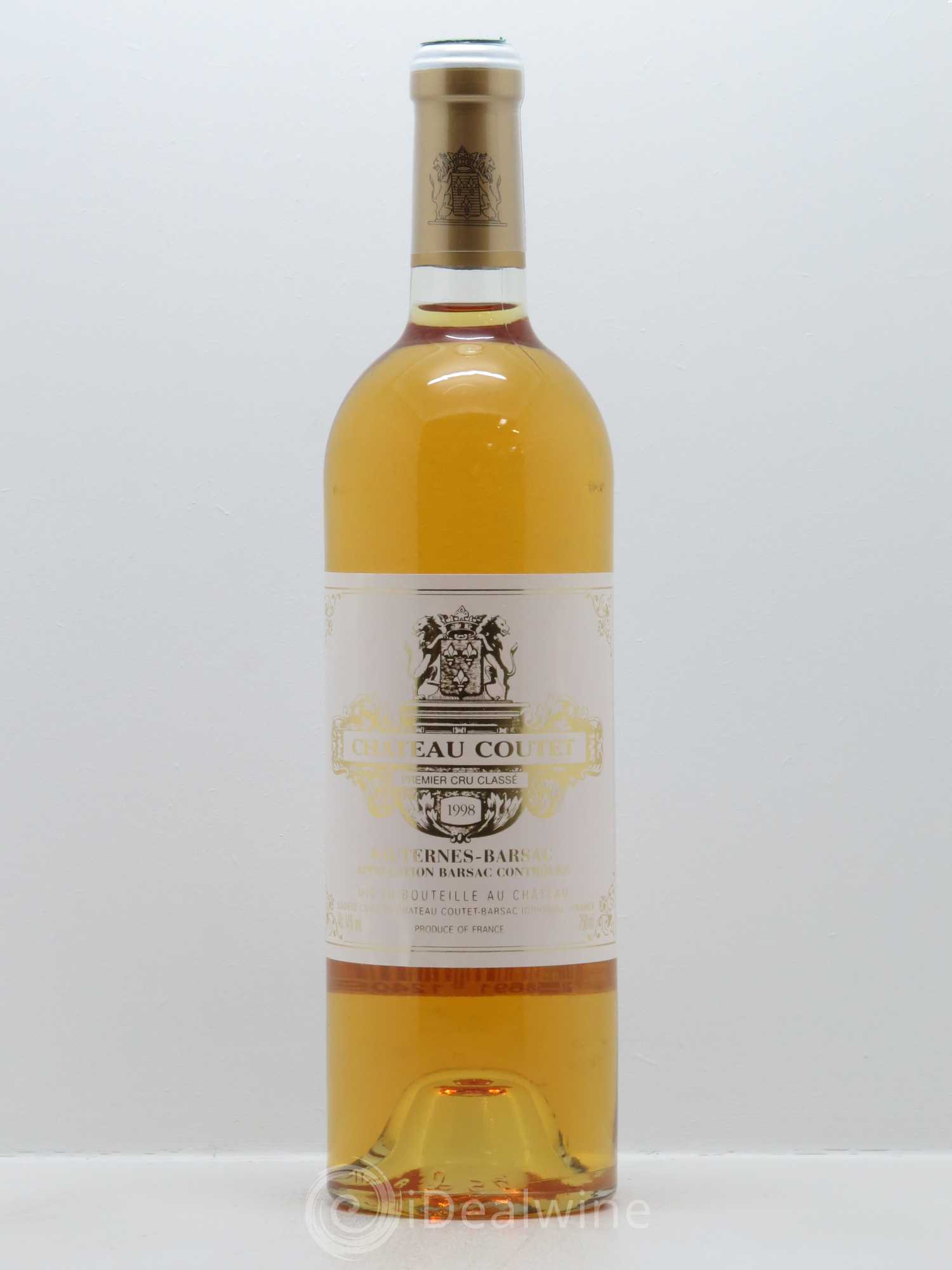 Château Coutet 1er Grand Cru Classé 1998 - Lotto di 1 bottiglia - 0