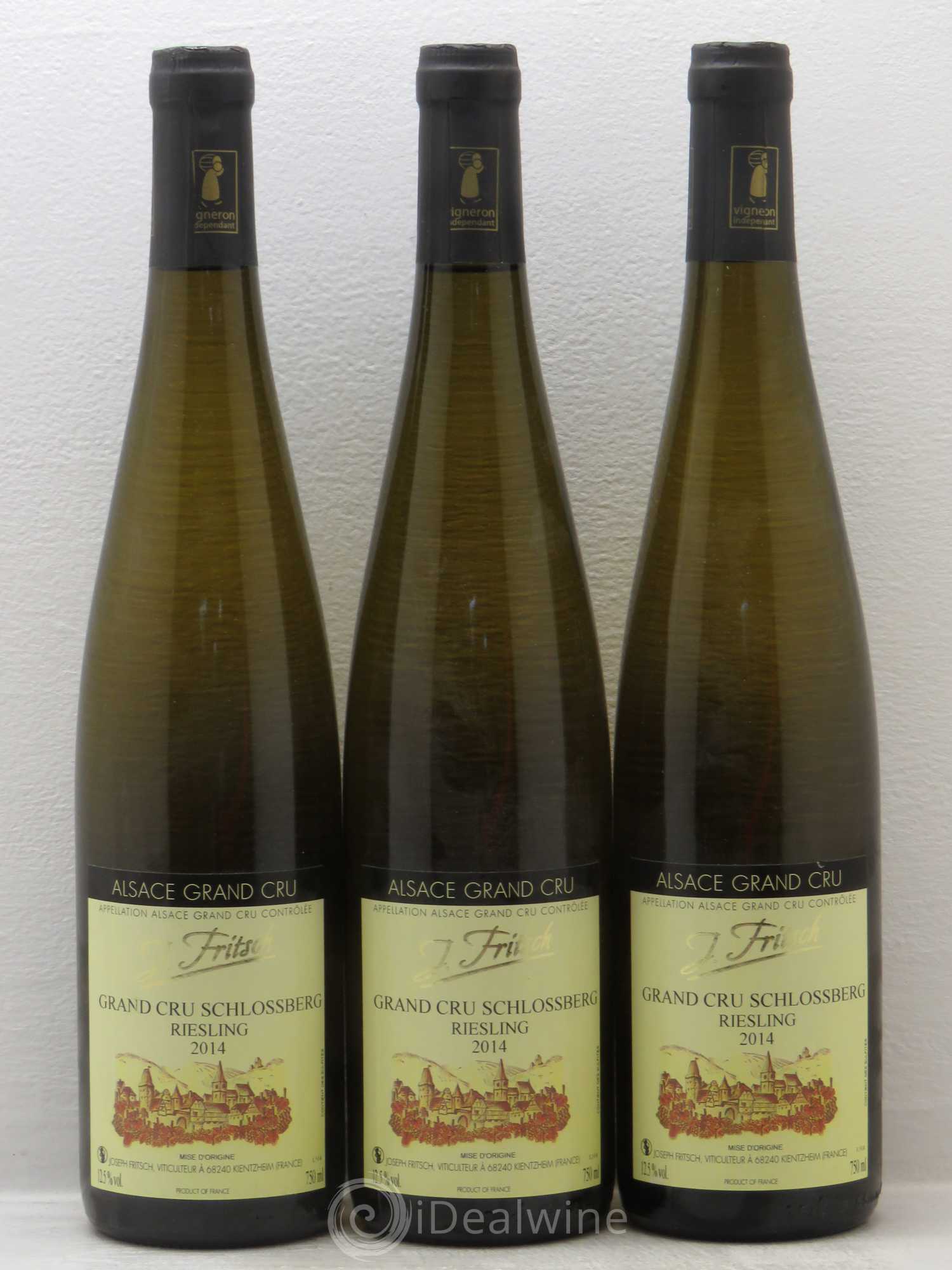 Riesling Grand Cru Schlossberg - domaine Fritsch (sans prix de réserve) 2014 - Posten von 3 Flaschen - 0