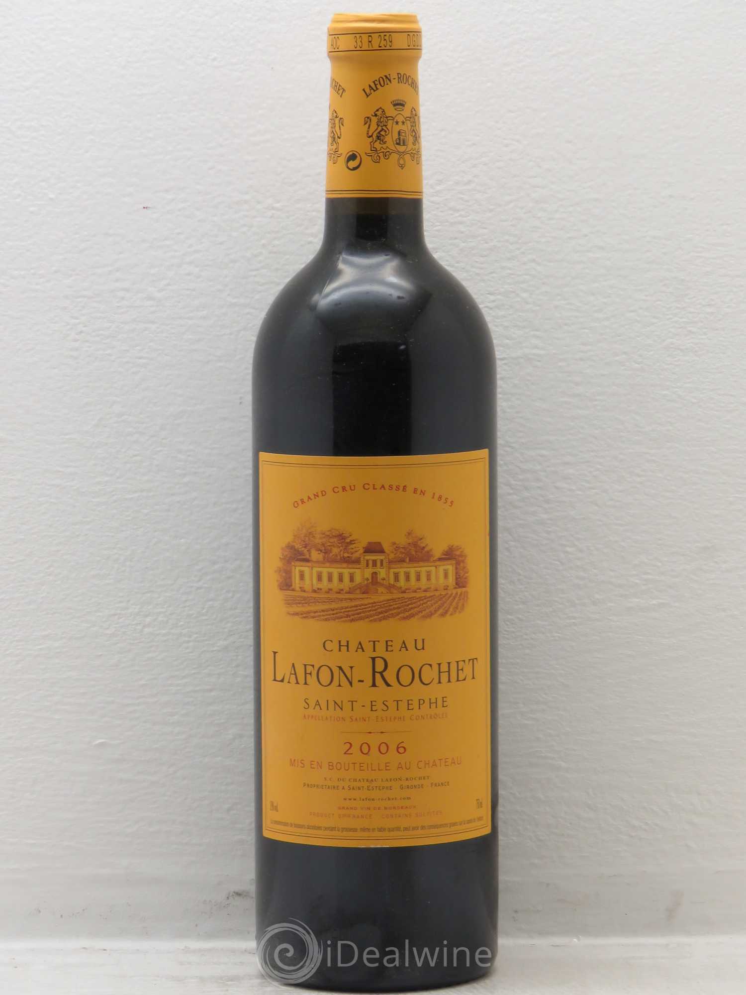Château Lafon Rochet 4ème Grand Cru Classé 2006 - Lot de 1 bouteille - 0