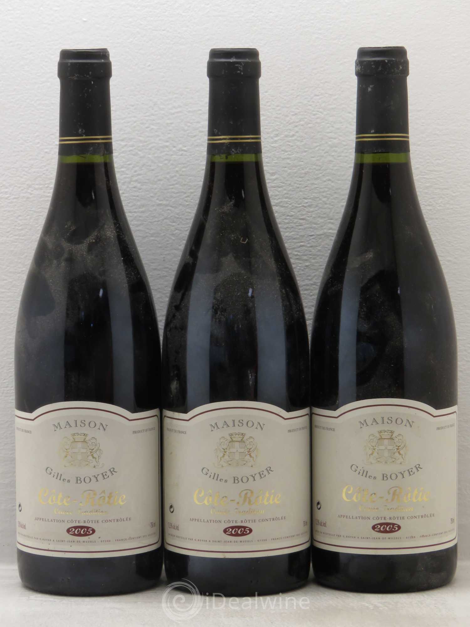 Côte-Rôtie Domaine Boyer Cuvée tradition 2005 - Posten von 3 Flaschen - 0