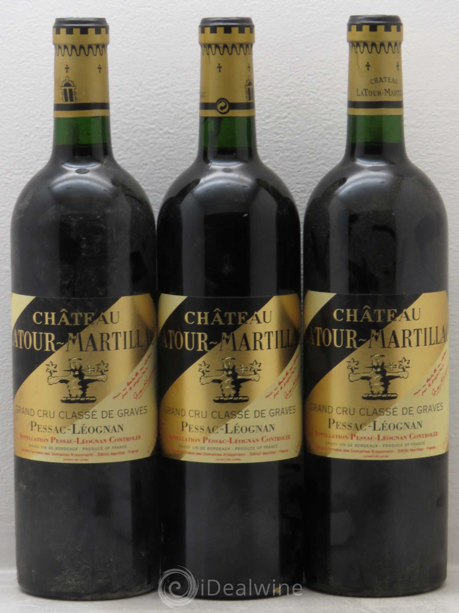 Château Latour-Martillac Cru Classé de Graves 2004 - Lot de 3 bouteilles - 0