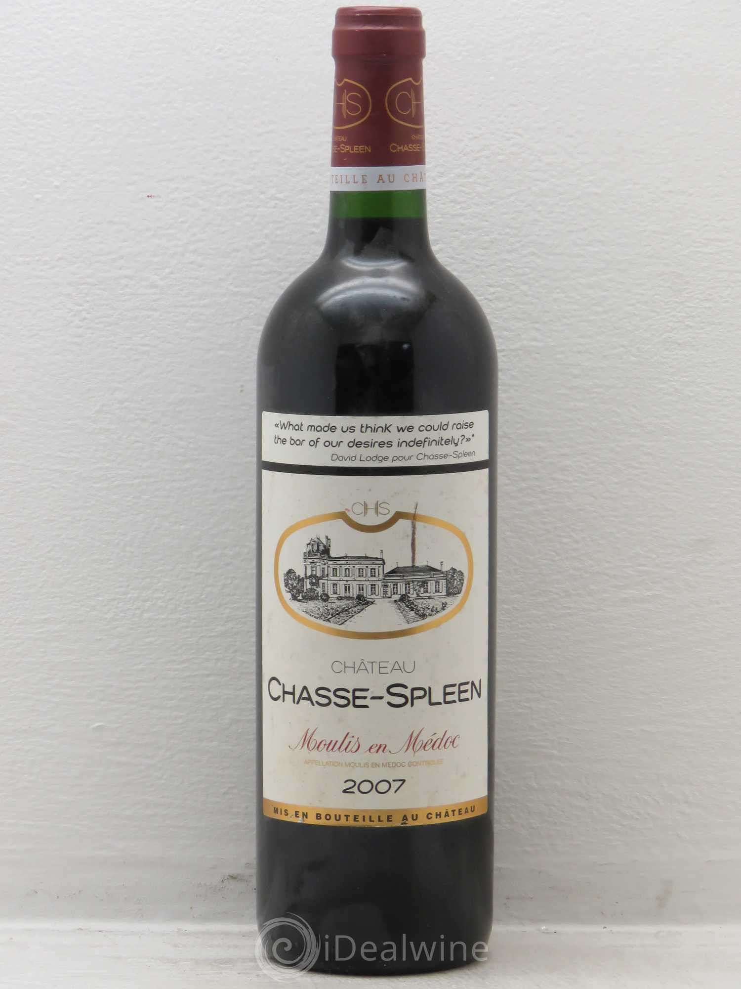 Château Chasse Spleen 2007 - Lot de 6 bouteilles - 0