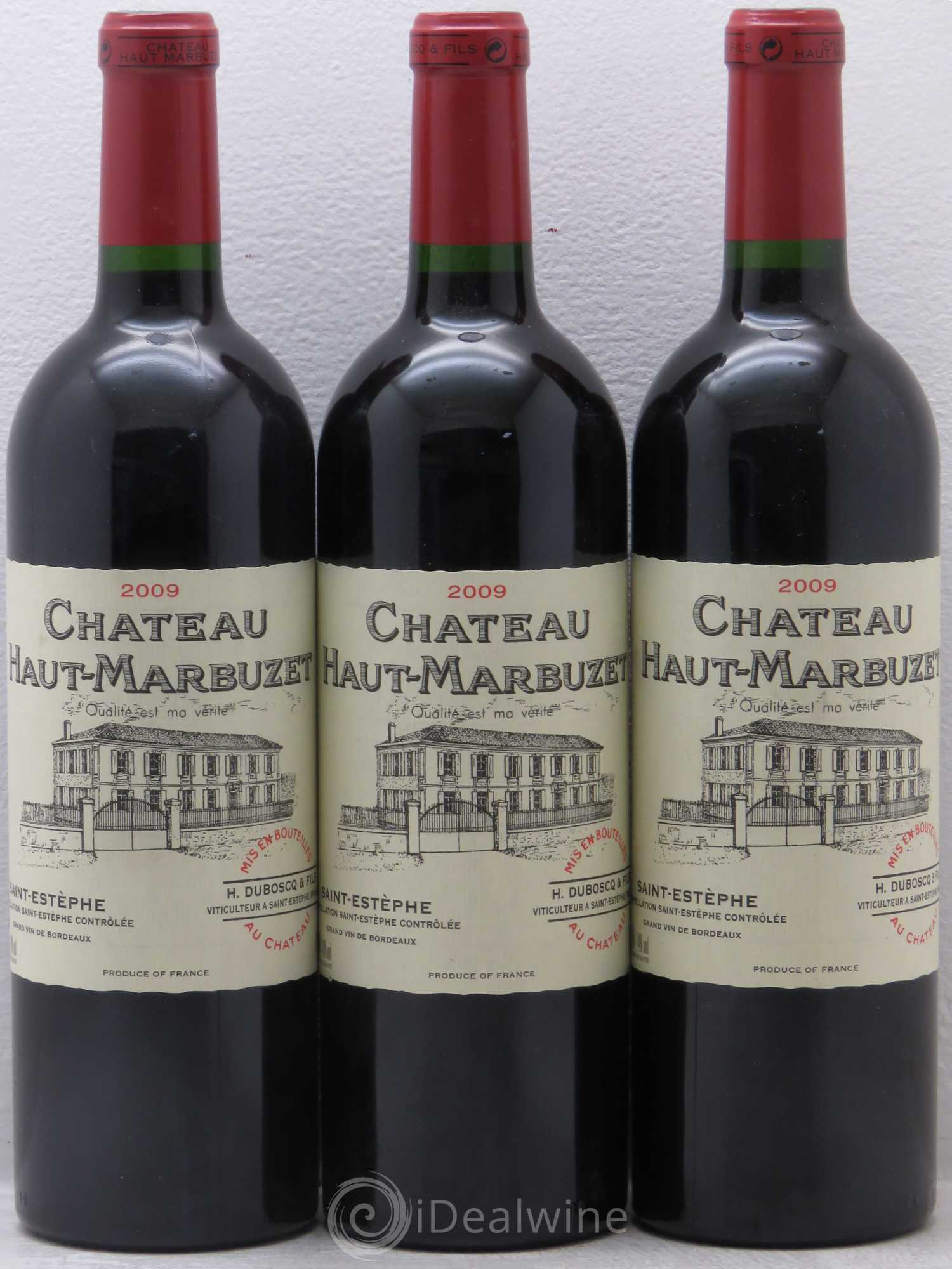 Château Haut Marbuzet 2009 - Lot de 3 bouteilles - 0