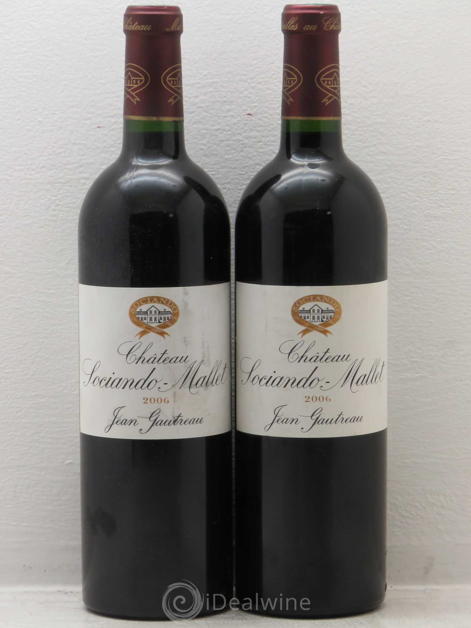 Château Sociando Mallet 2006 - Lot de 2 bouteilles - 0