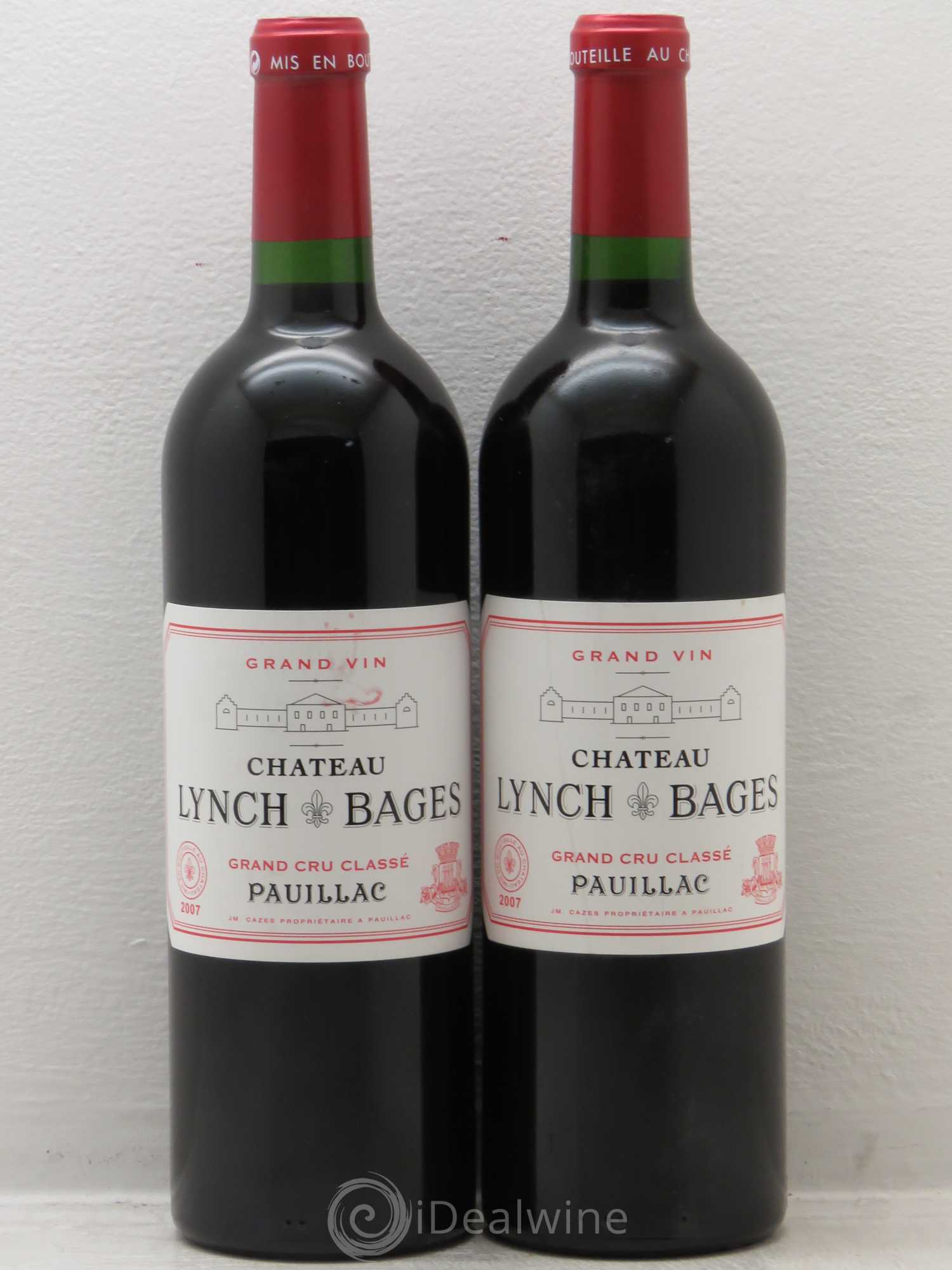Château Lynch Bages 5ème Grand Cru Classé 2007 - Lot de 2 bouteilles - 0