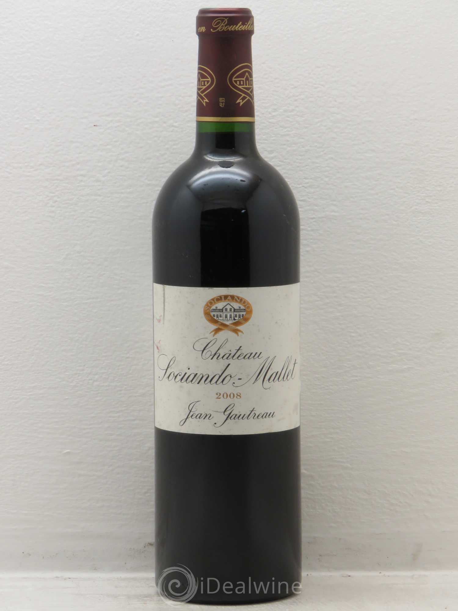 Château Sociando Mallet 2008 - Lot de 6 bouteilles - 0