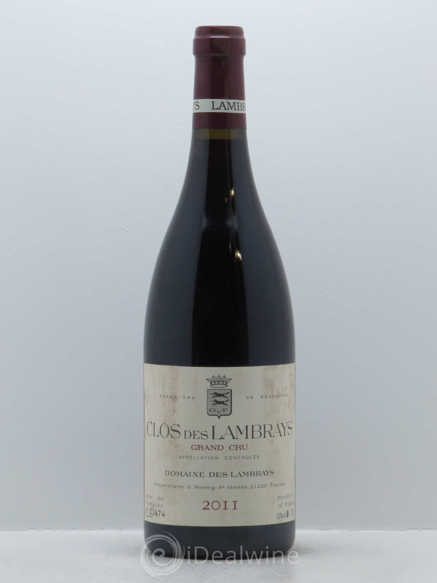 Clos des Lambrays Grand Cru Domaine des Lambrays 2011 - Lot de 1 bouteille - 0
