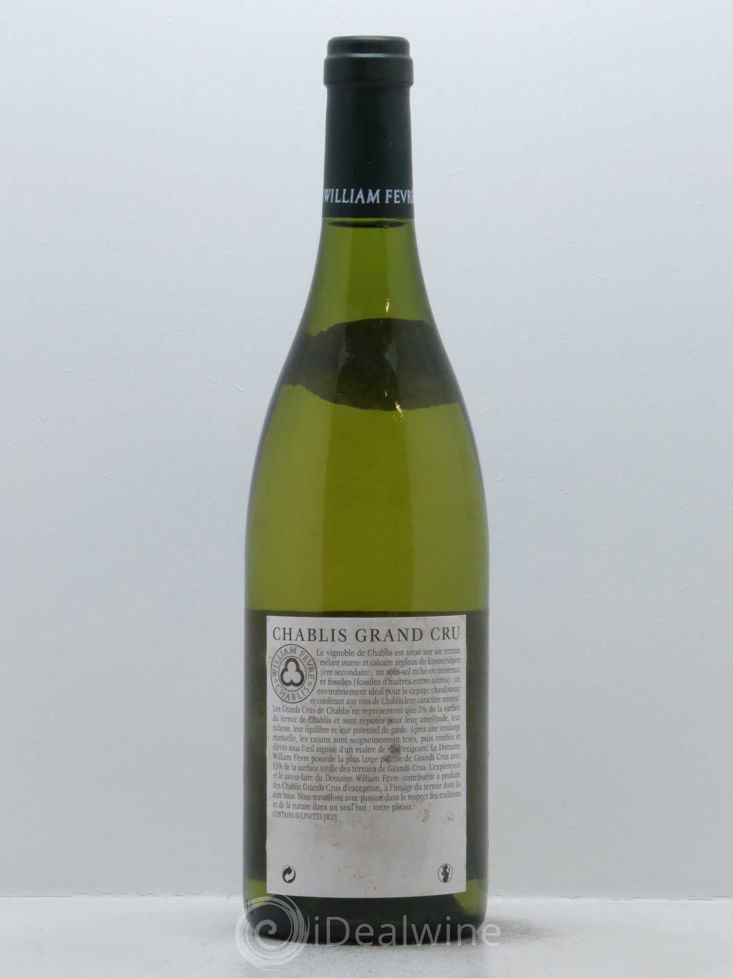 Chablis Grand Cru Bougros Côte Bouguerots William Fèvre 2006 - Lot de 1 bouteille - 1
