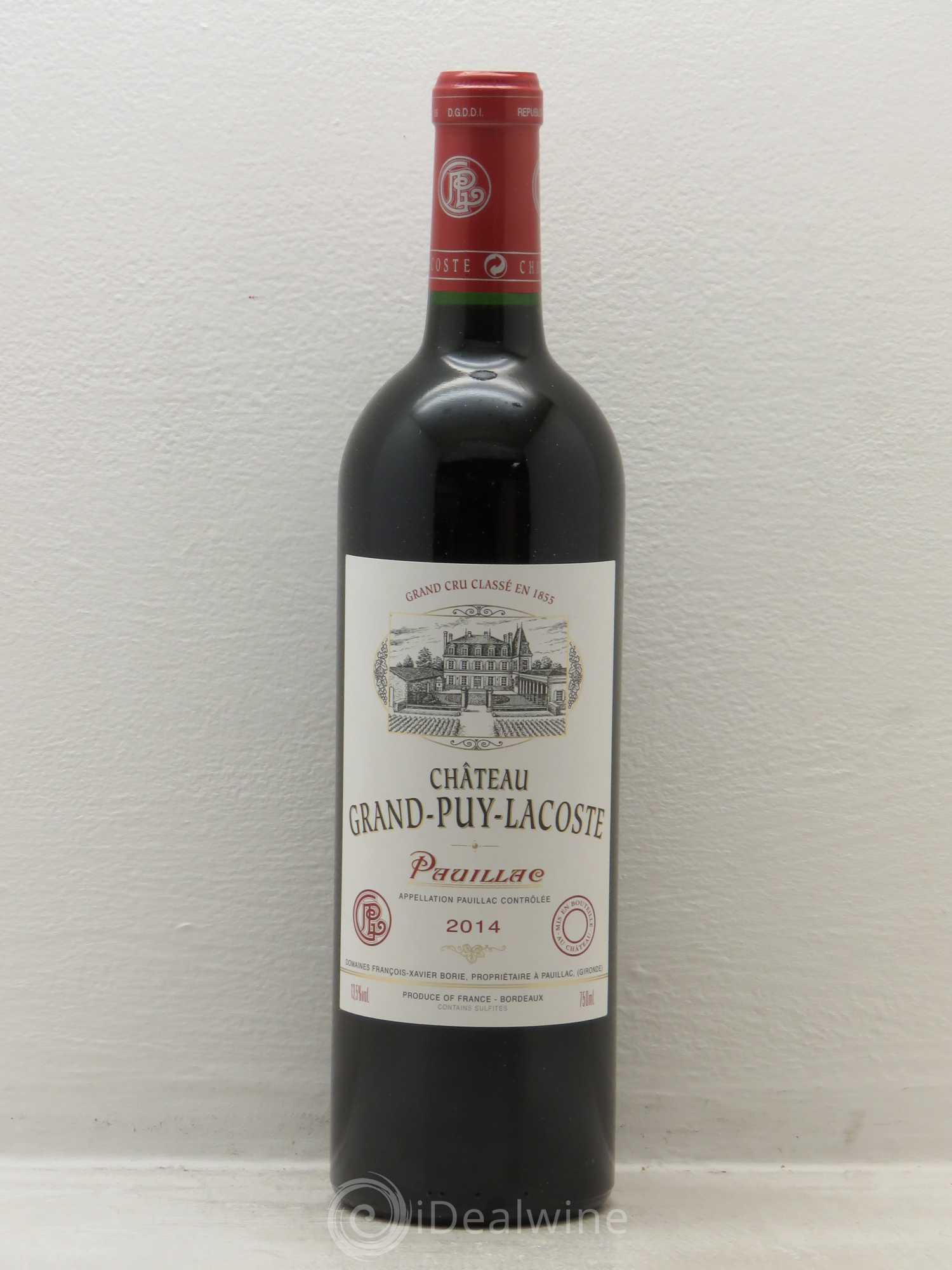 Château Grand Puy Lacoste 5ème Grand Cru Classé 2014 - Lot de 12 bouteilles - 0