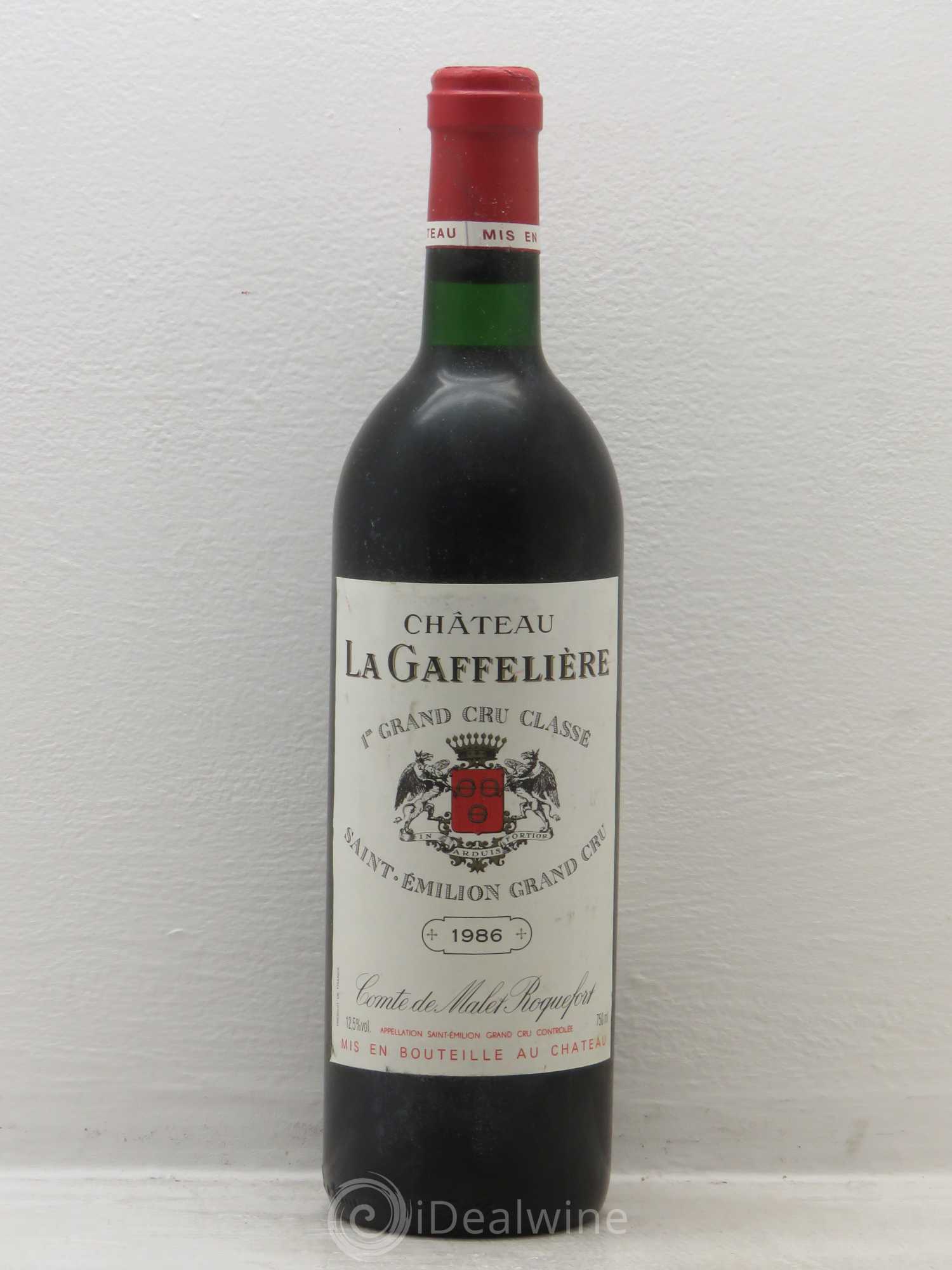 Château la Gaffelière 1er Grand Cru Classé B 1986 - Lot de 1 bouteille - 0