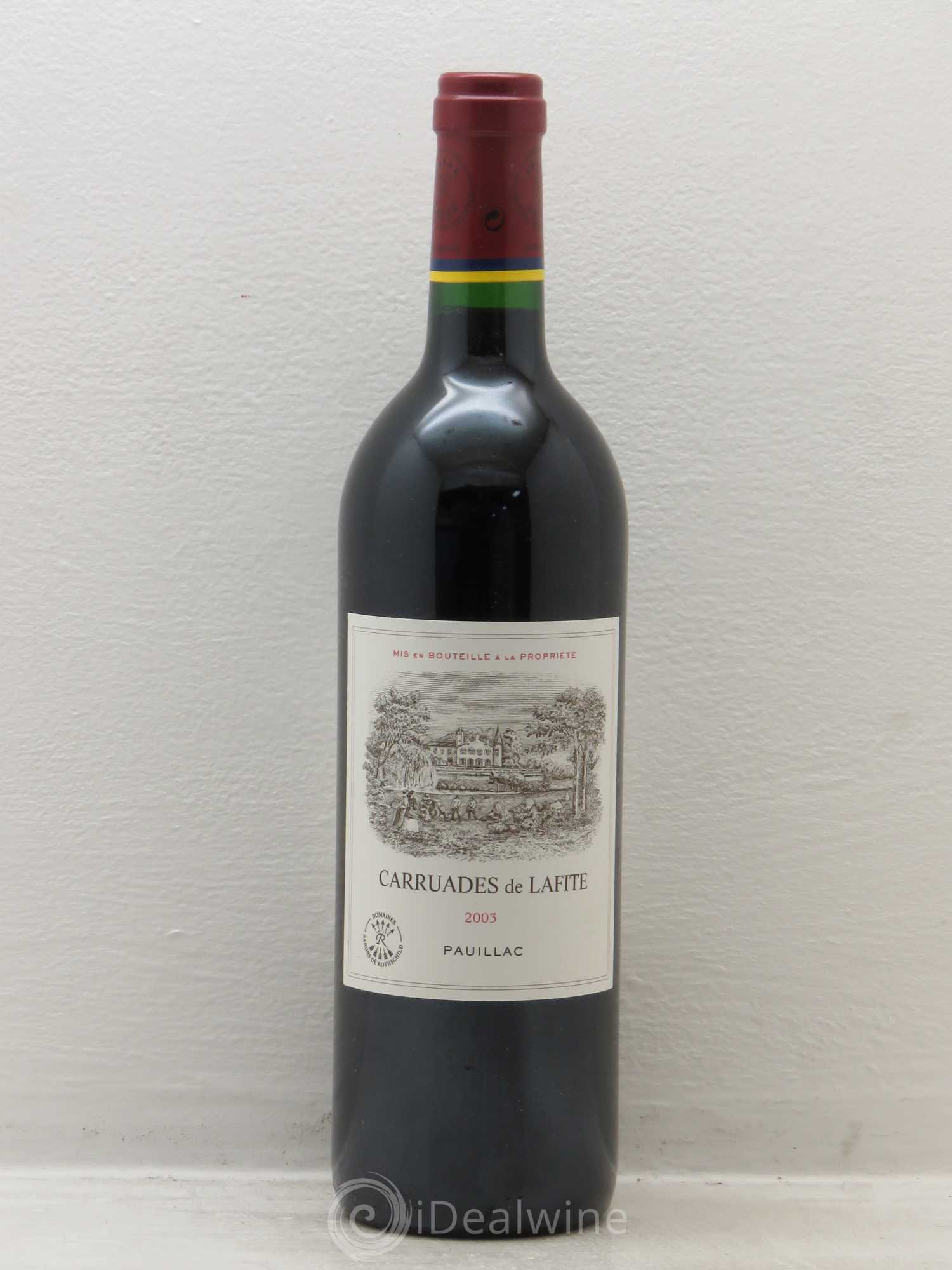 Carruades de Lafite Rothschild Second Vin 2003 - Lot de 6 bouteilles - 0