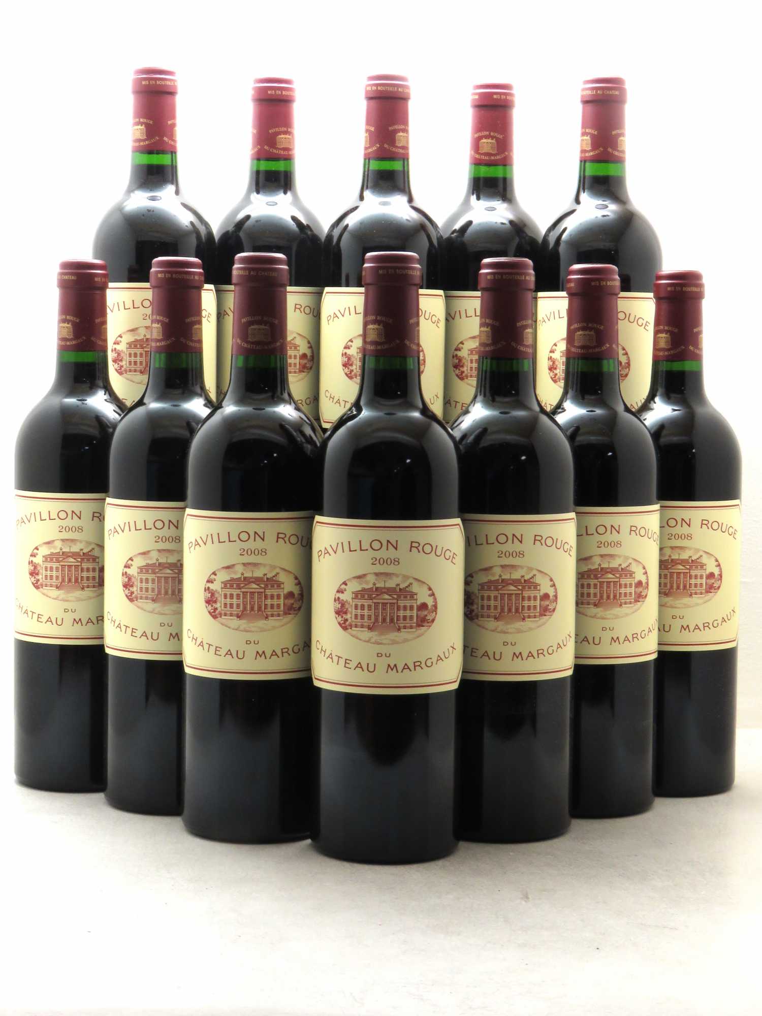 Pavillon Rouge du Château Margaux Second Vin 2008 - Lot de 12 bouteilles - 0