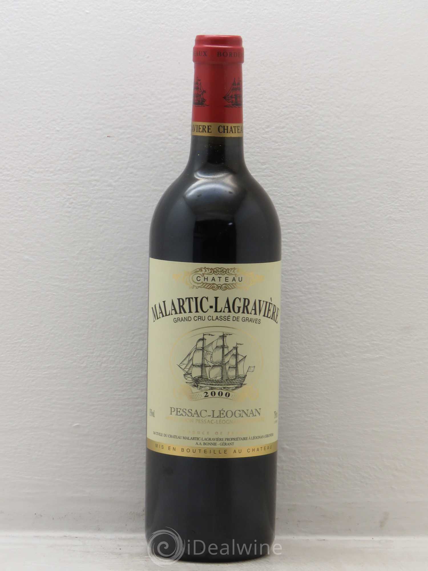 Château Malartic-Lagravière Cru Classé de Graves 2000 - Lot de 12 bouteilles - 0