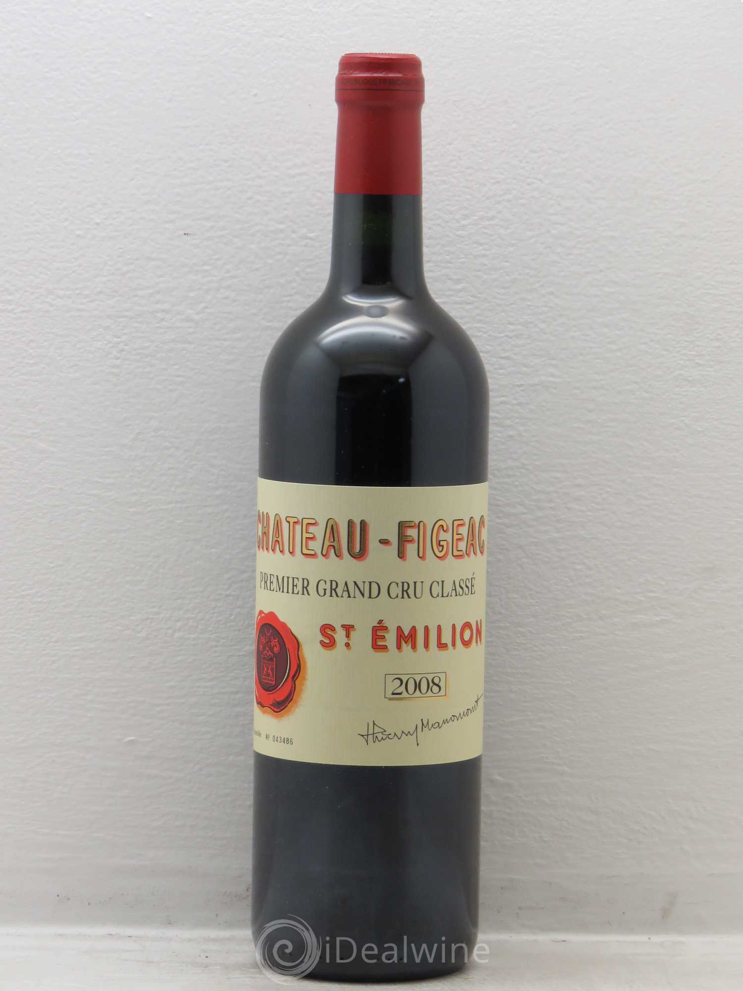 Château Figeac 1er Grand Cru Classé A 2008 - Lot de 12 bouteilles - 0