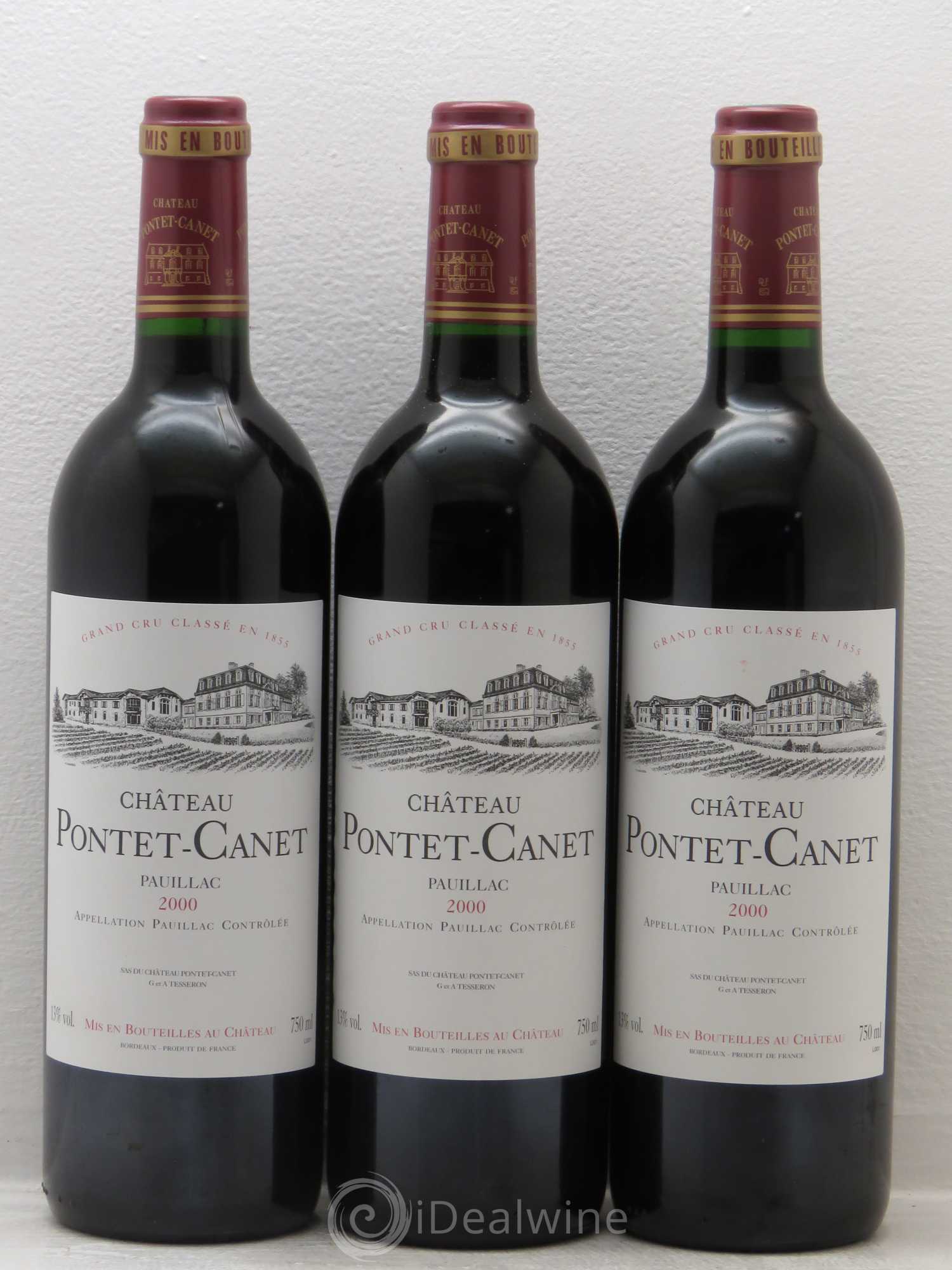 Château Pontet Canet 5ème Grand Cru Classé 2000 - Lot de 12 bouteilles - 2