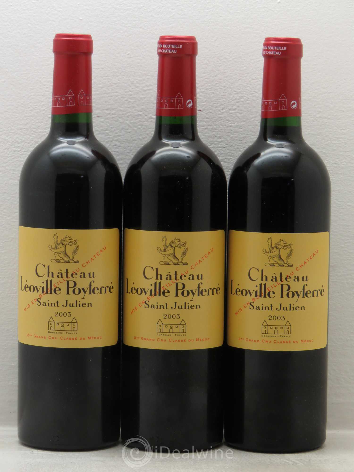 Château Léoville Poyferré 2ème Grand Cru Classé 2003 - Lot de 12 bouteilles - 2