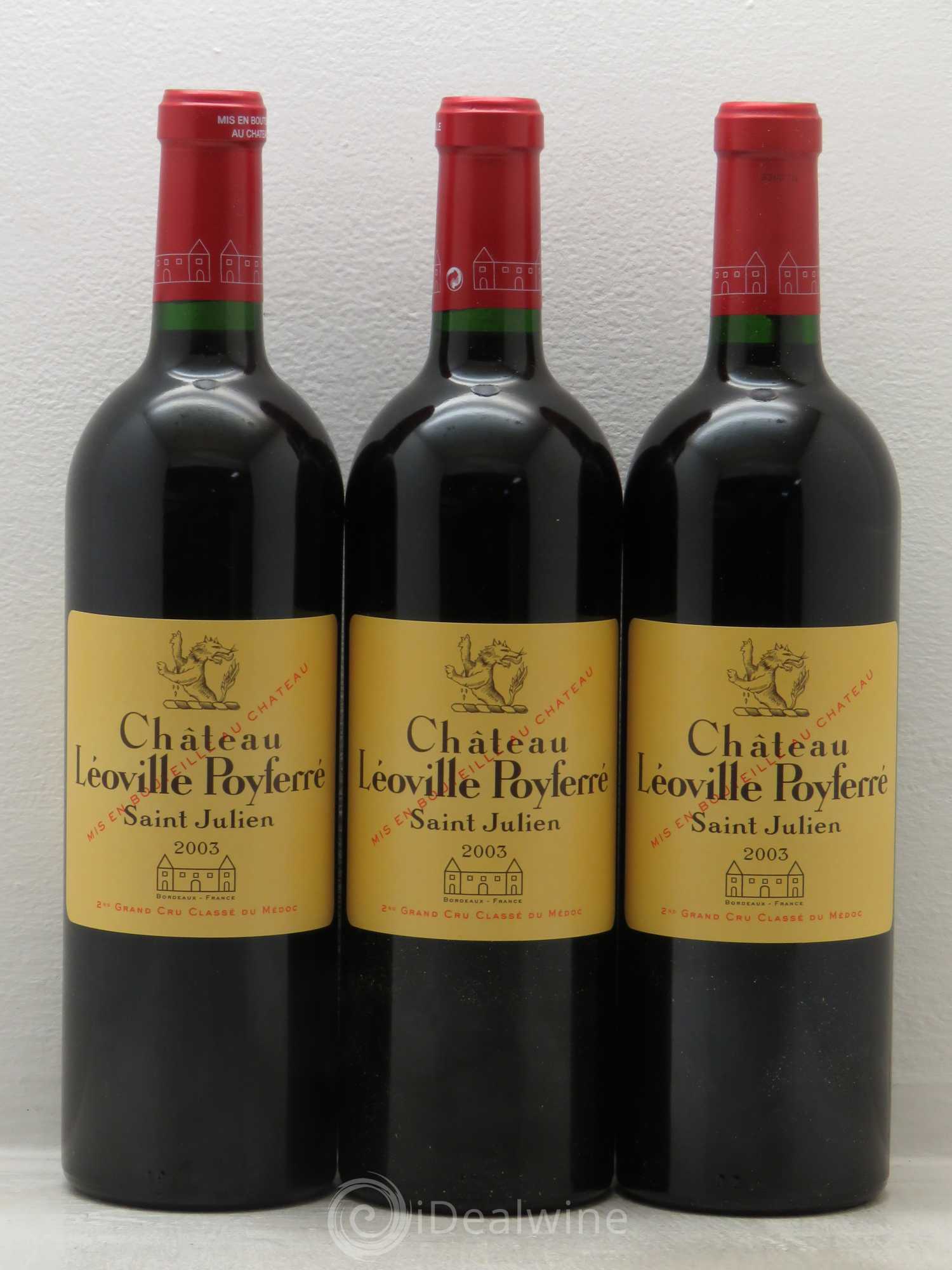 Château Léoville Poyferré 2ème Grand Cru Classé 2003 - Lot de 12 bouteilles - 3