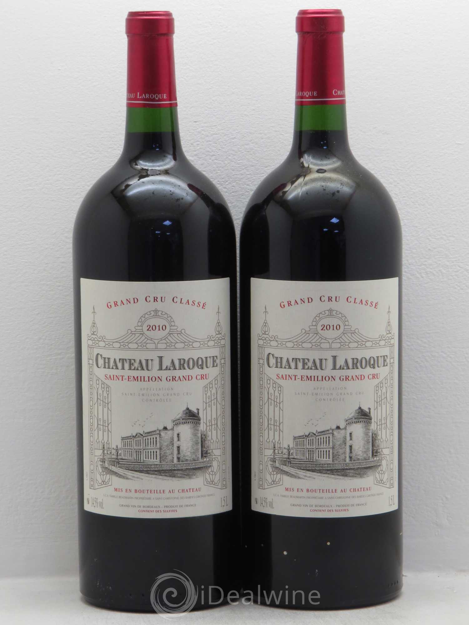 Château Laroque Grand Cru Classé 2010 - Lot de 2 magnums - 0