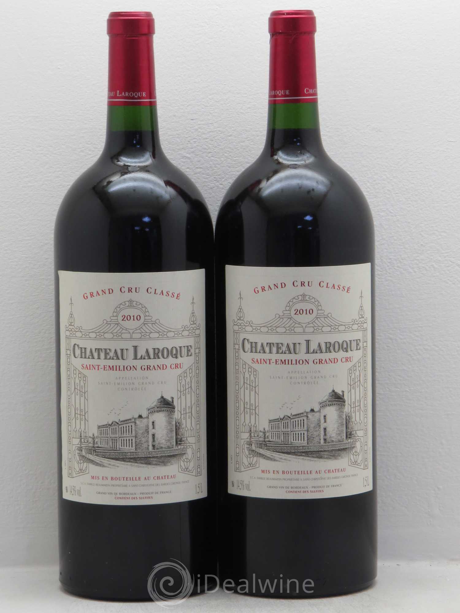 Château Laroque Grand Cru Classé 2010 - Lot de 2 magnums - 0