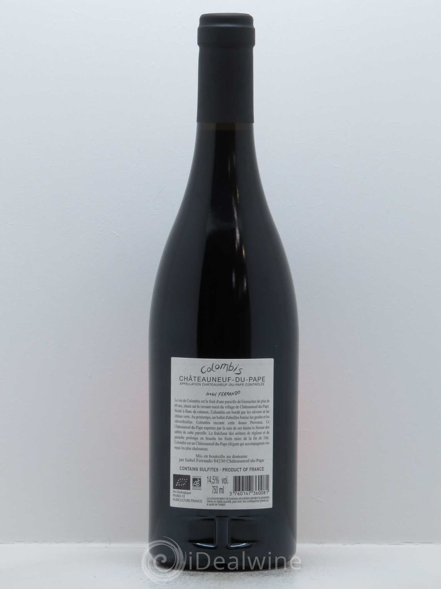Châteauneuf-du-Pape Colombis Domaine Saint-Préfert 2015 - Lot de 1 bouteille - 1