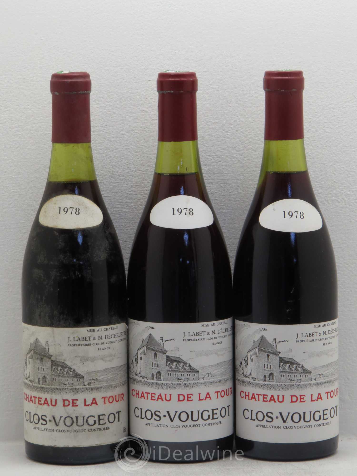 Clos de Vougeot Grand Cru Château de La Tour 1978 - Lot de 6 bouteilles - 2