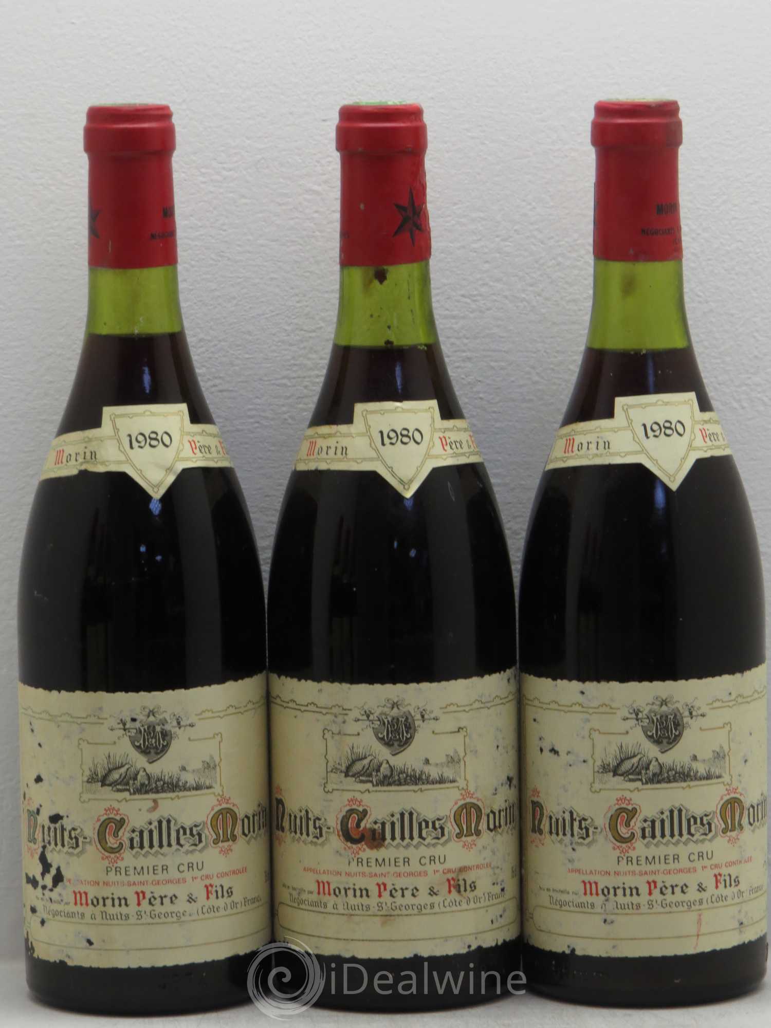 Nuits-Saint-Georges 1er Cru Les Cailles Morin Pere Et Fils 1980 - Lotto di 6 bottiglie - 1
