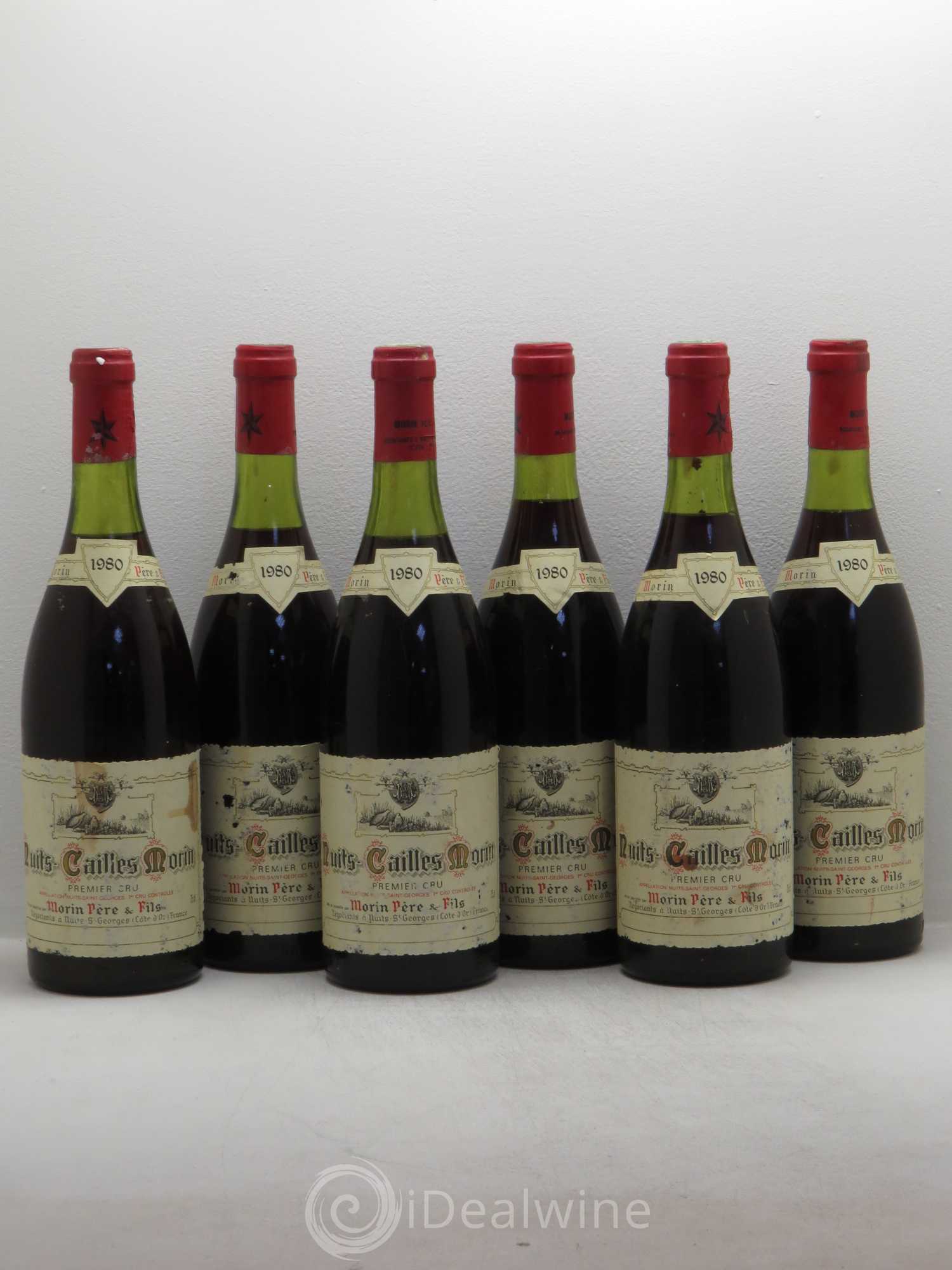 Nuits-Saint-Georges 1er Cru Les Cailles Morin Pere Et Fils 1980 - Lotto di 6 bottiglie - 0