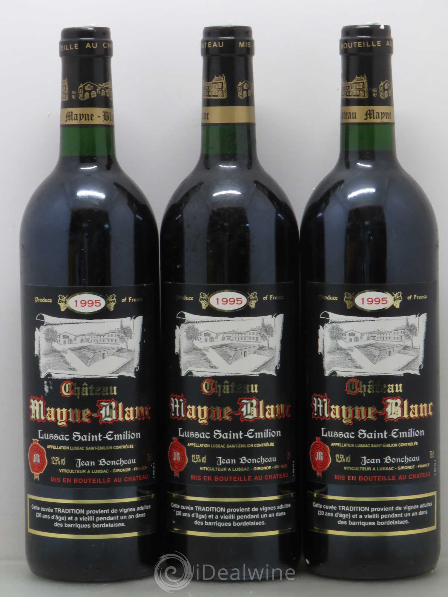 Bordeaux Château Mayne-blanc (sans prix de réserve) 1995 - Posten von 6 Flaschen - 1