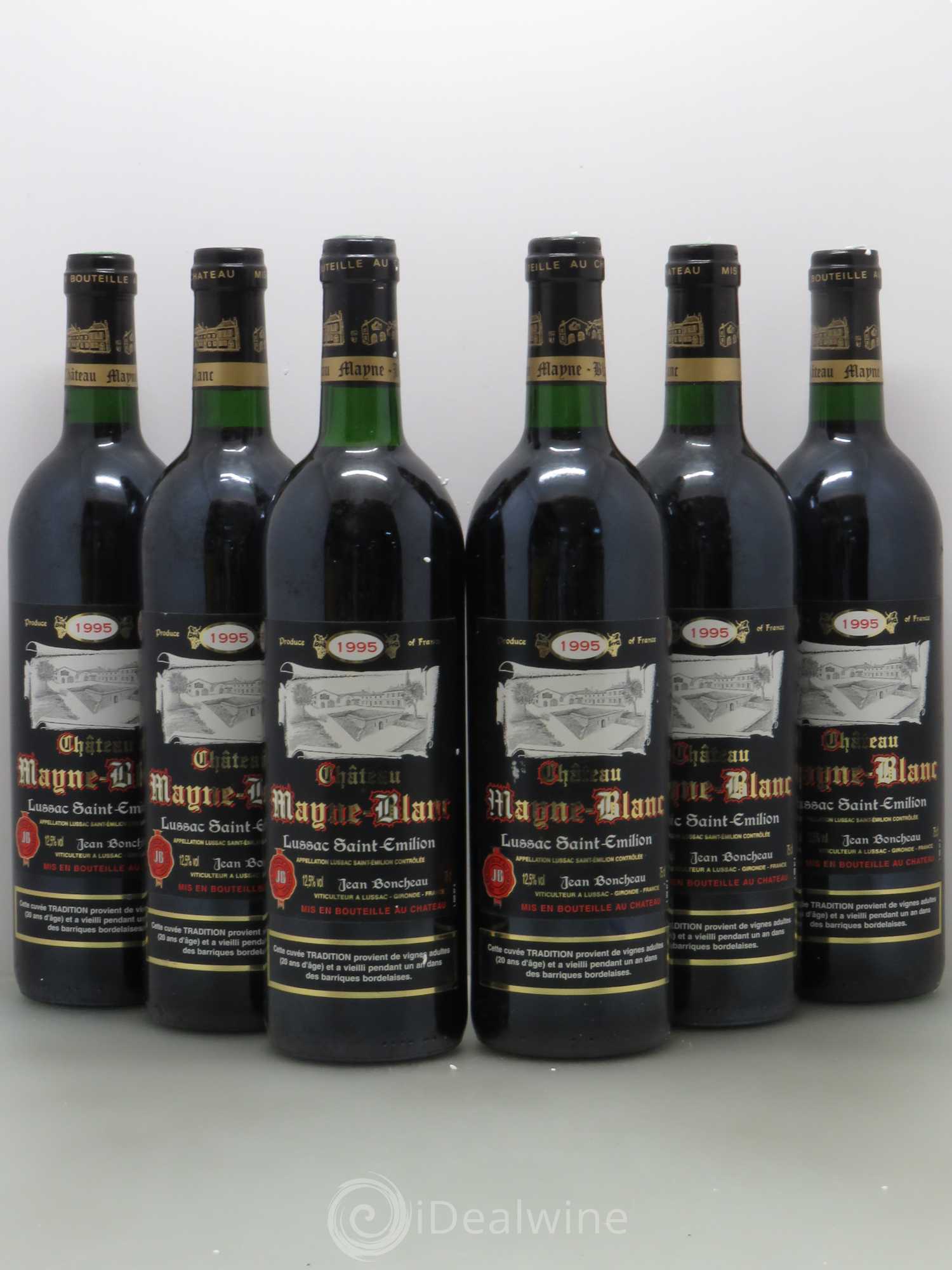 Bordeaux Château Mayne-blanc (sans prix de réserve) 1995 - Posten von 6 Flaschen - 0