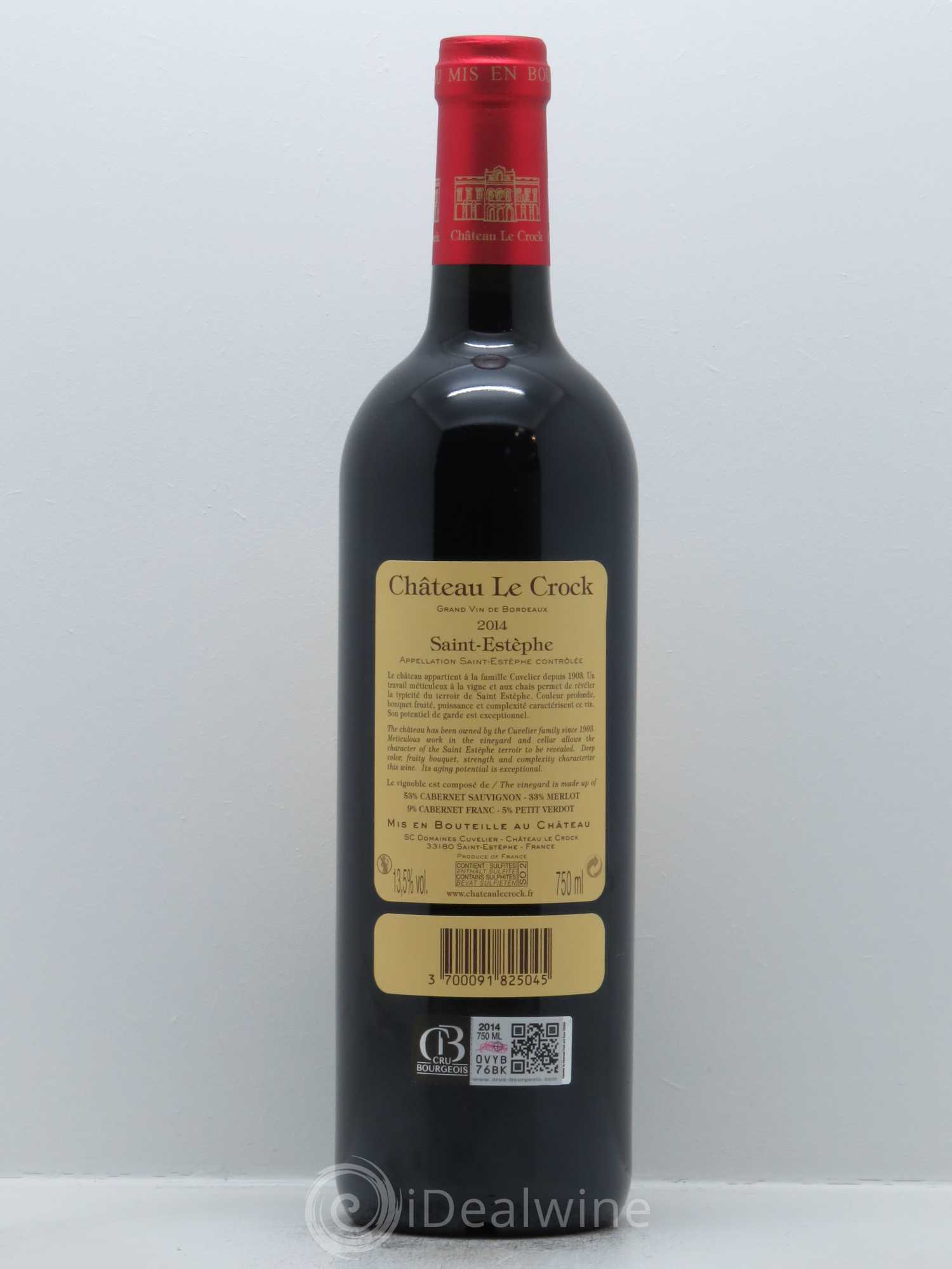 Château le Crock Cru Bourgeois 2014 - Lot de 1 bouteille - 1