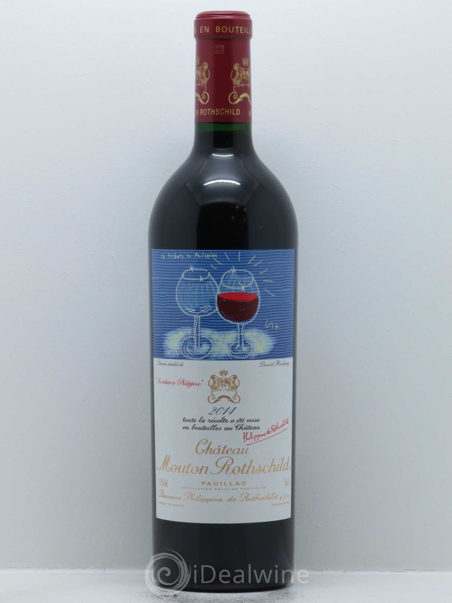 Château Mouton Rothschild 1er Grand Cru Classé 2014 - Lot de 1 bouteille - 0