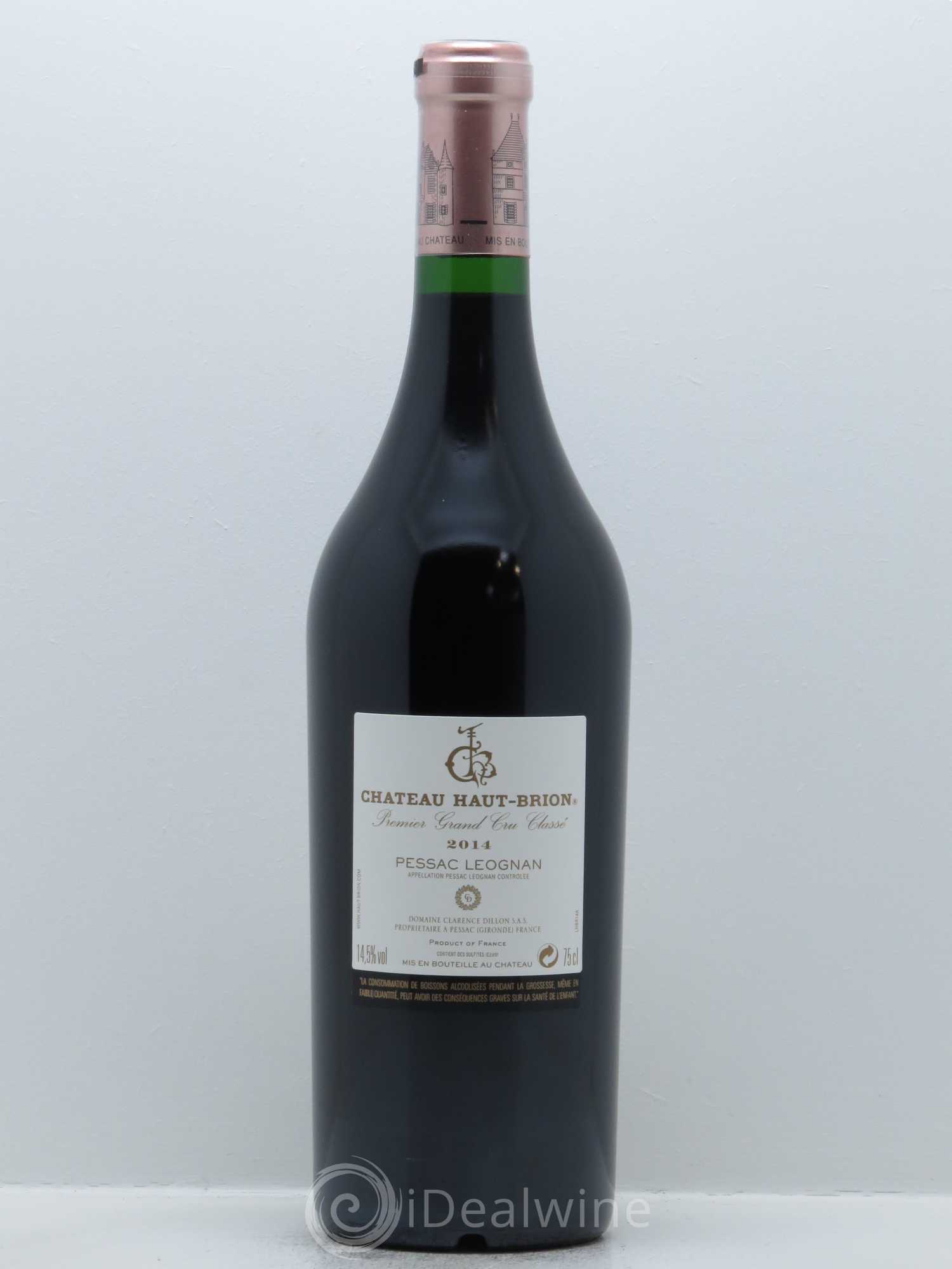Château Haut Brion 1er Grand Cru Classé 2014 - Lot de 1 bouteille - 1