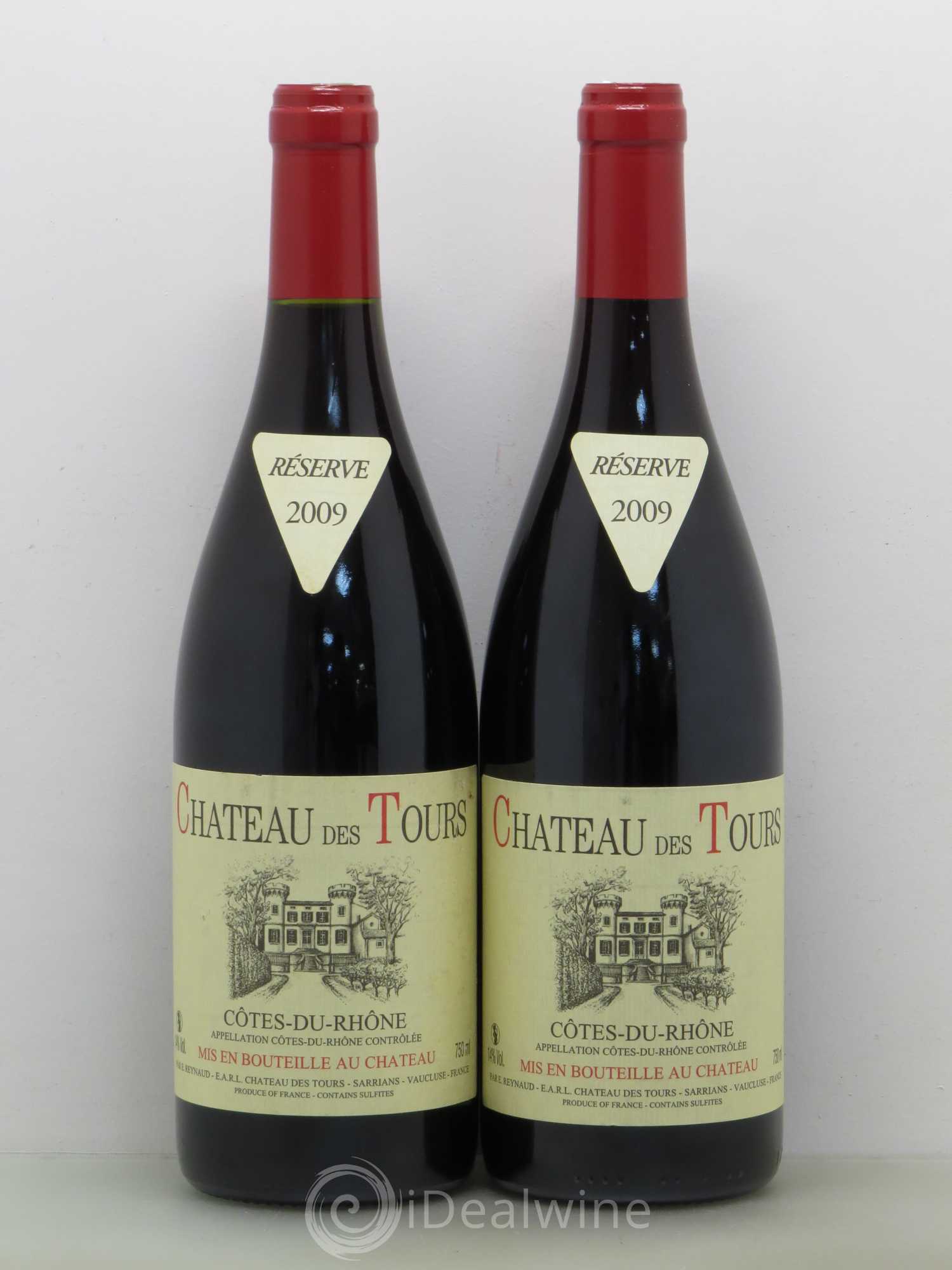 Côtes-du-Rhône Château des Tours Emmanuel Reynaud 2009 - Lot de 2 bouteilles - 0