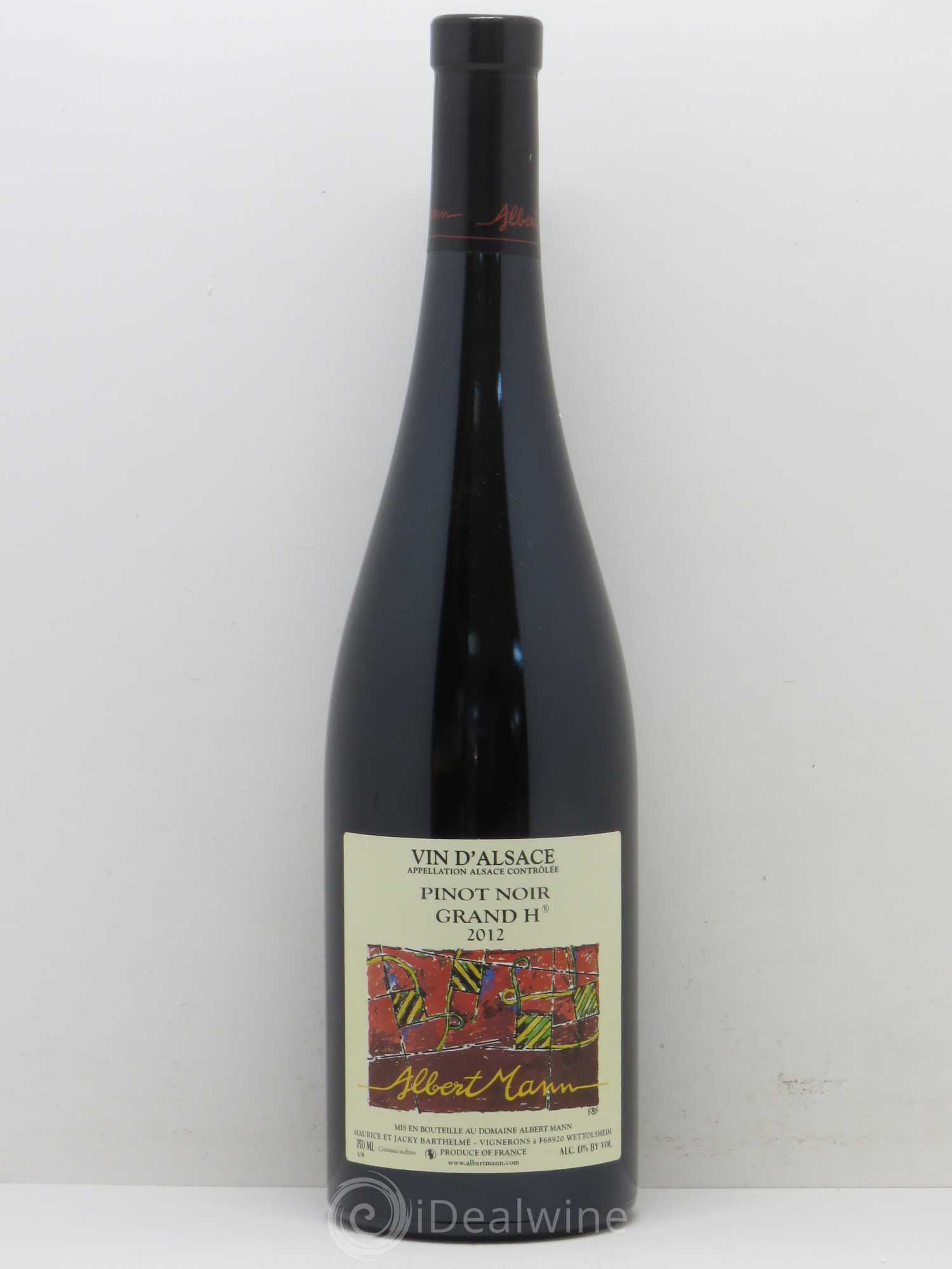 Alsace Pinot noir Grand H Albert Mann 2012 - Posten von 1 Flasche - 0