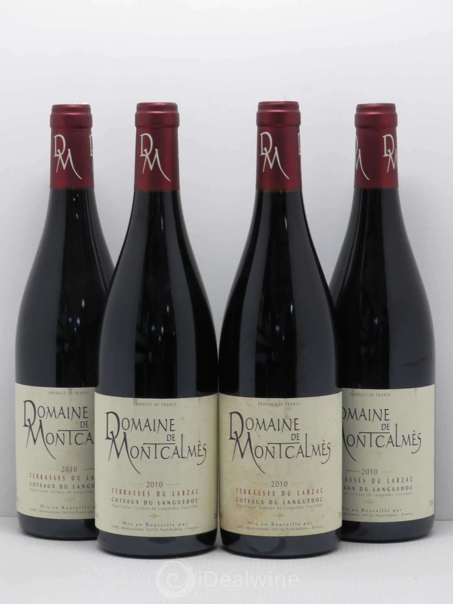 Terrasses du Larzac Domaine de Montcalmès Frédéric Pourtalié 2010 - Lot de 4 bouteilles - 0